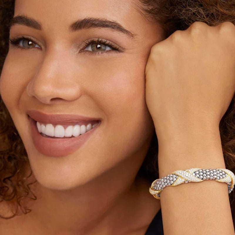 Lagos Embrace Three Station Diamond X Caviar Bracelet 9mm - 05-81527-DD7