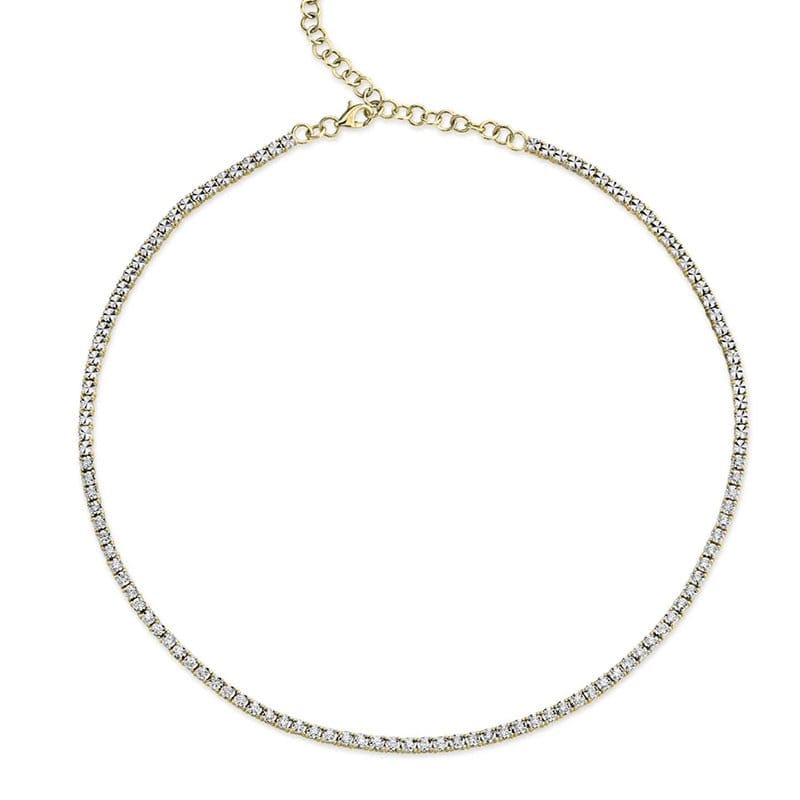 Moyer Collection 14k Yellow Gold 0.95ctw Diamond Riviera Necklace- MFJ095YG