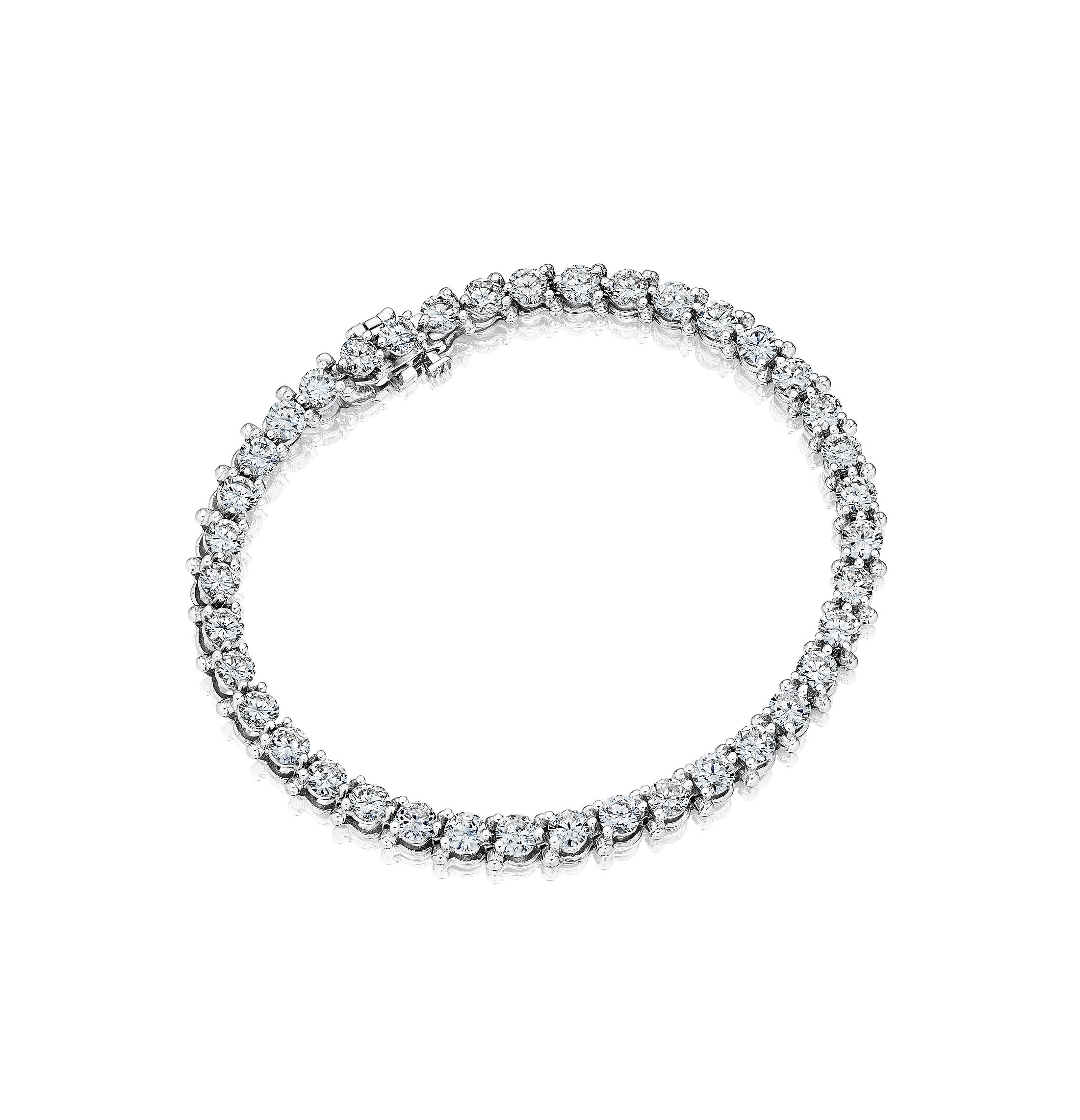 Sabel Collection White Gold Diamond Bracelet, 7"