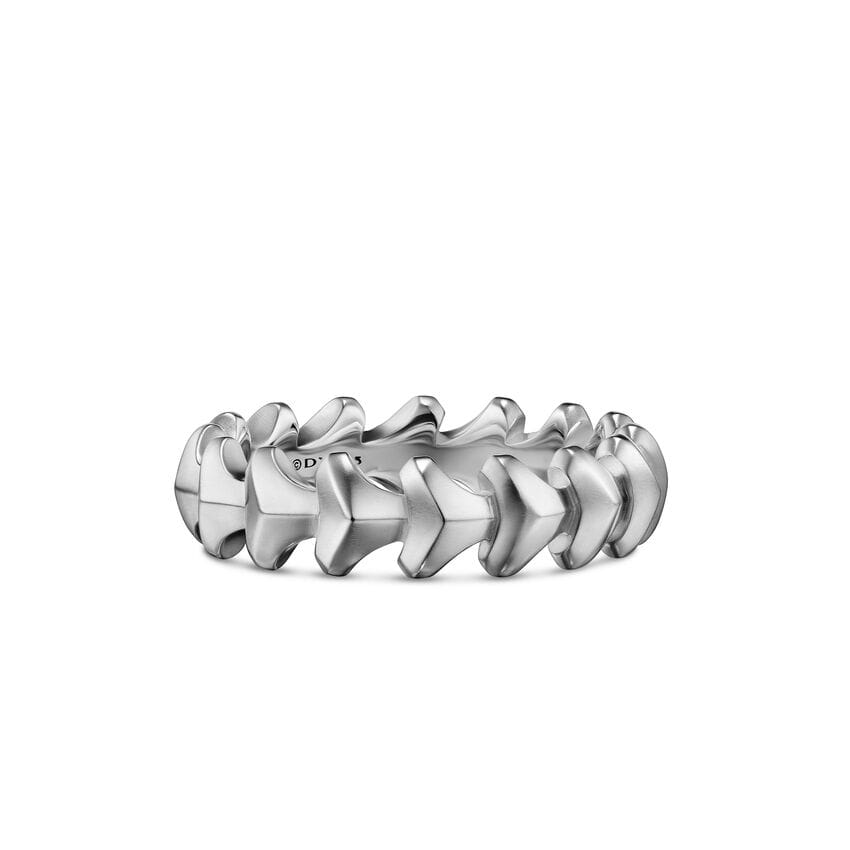 David Yurman Armory Band Ring in Sterling Silver, 6.2mm, Size 9