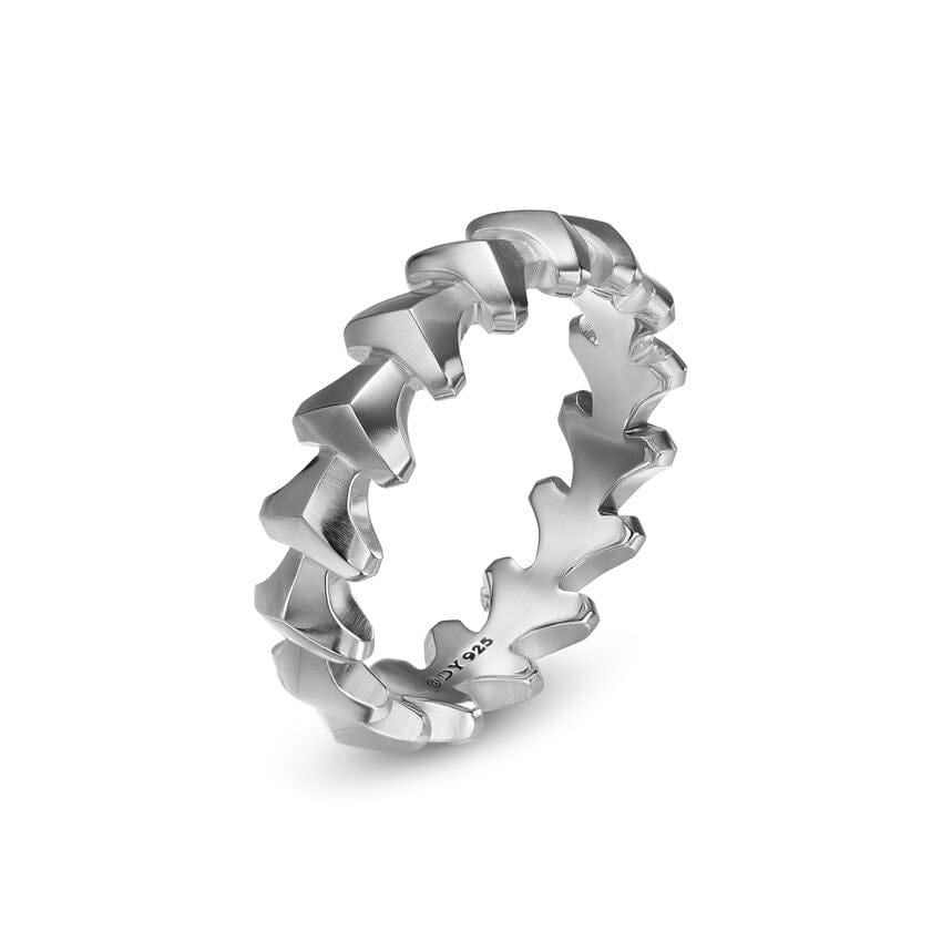 David Yurman Armory Band Ring in Sterling Silver, 6.2mm, Size 9