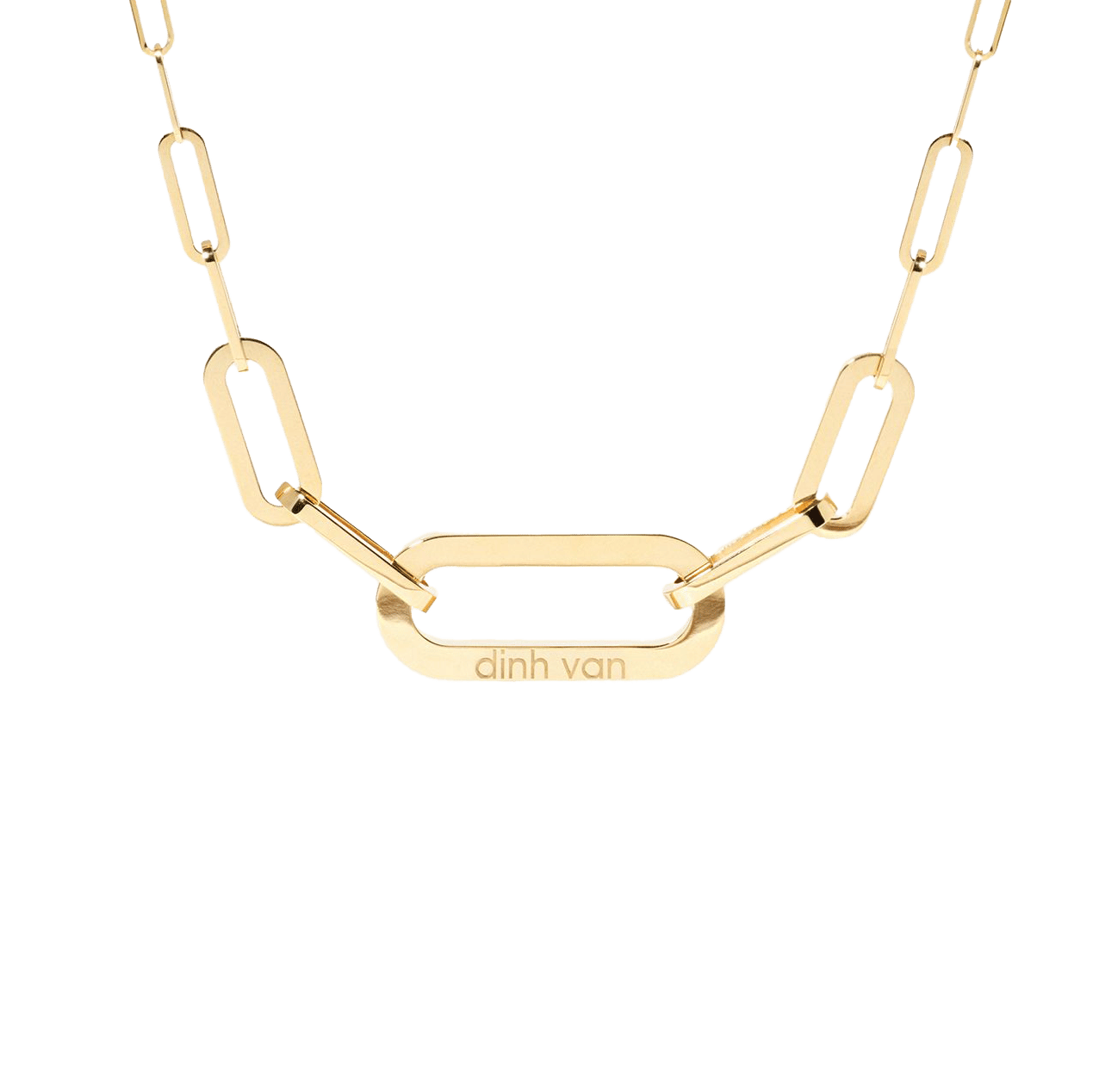 Dinh Van Maillon Yellow Gold Large Necklace