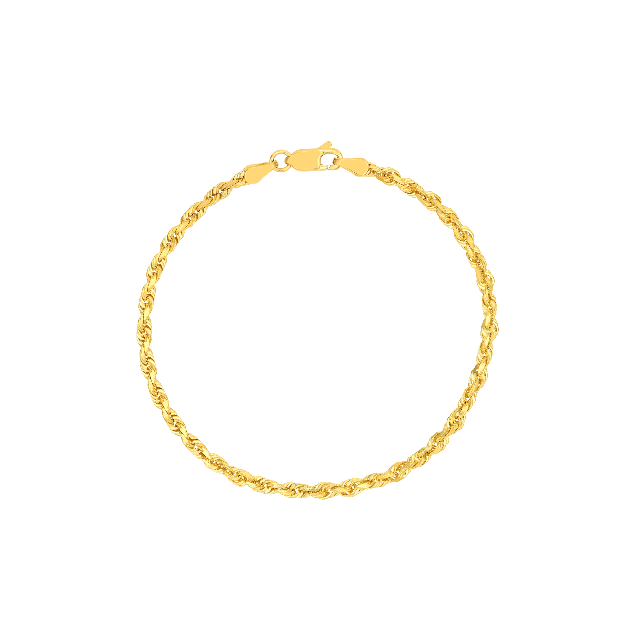 Sabel Collection Yellow Gold Rope Chain Bracelet