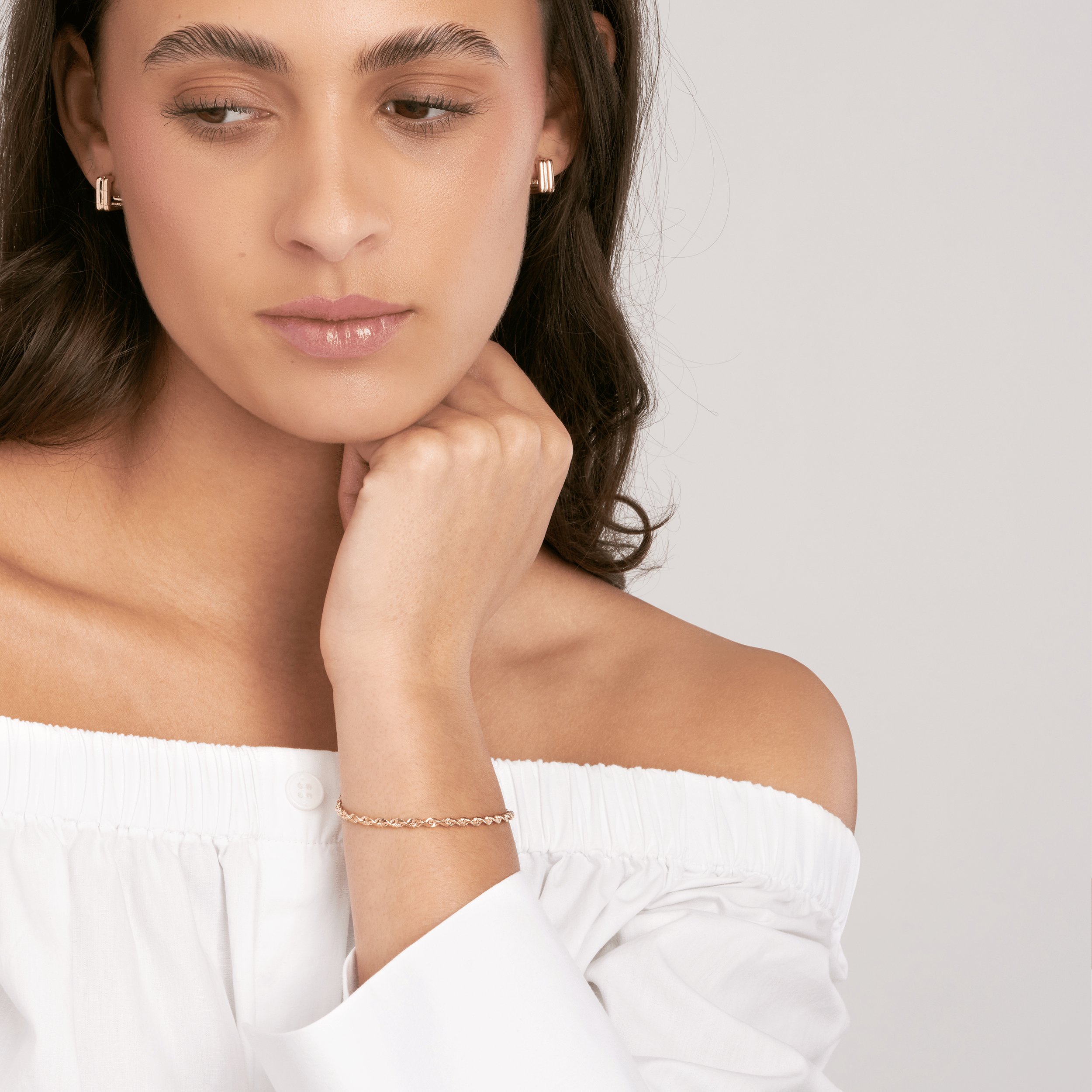 Sabel Collection Yellow Gold Rope Chain Bracelet