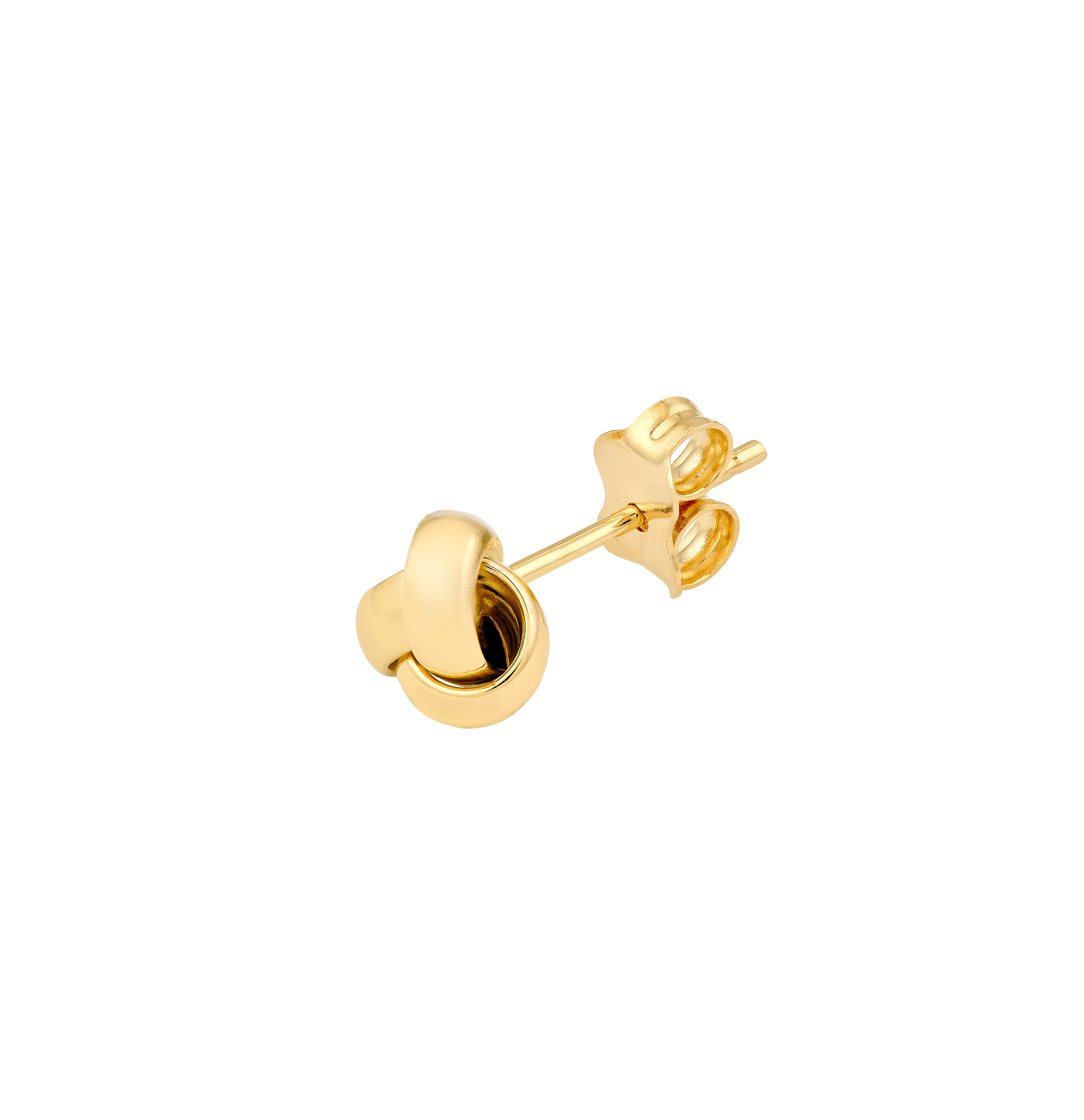 Sabel Collection Yellow Gold Polished Love Knot Stud Earrings