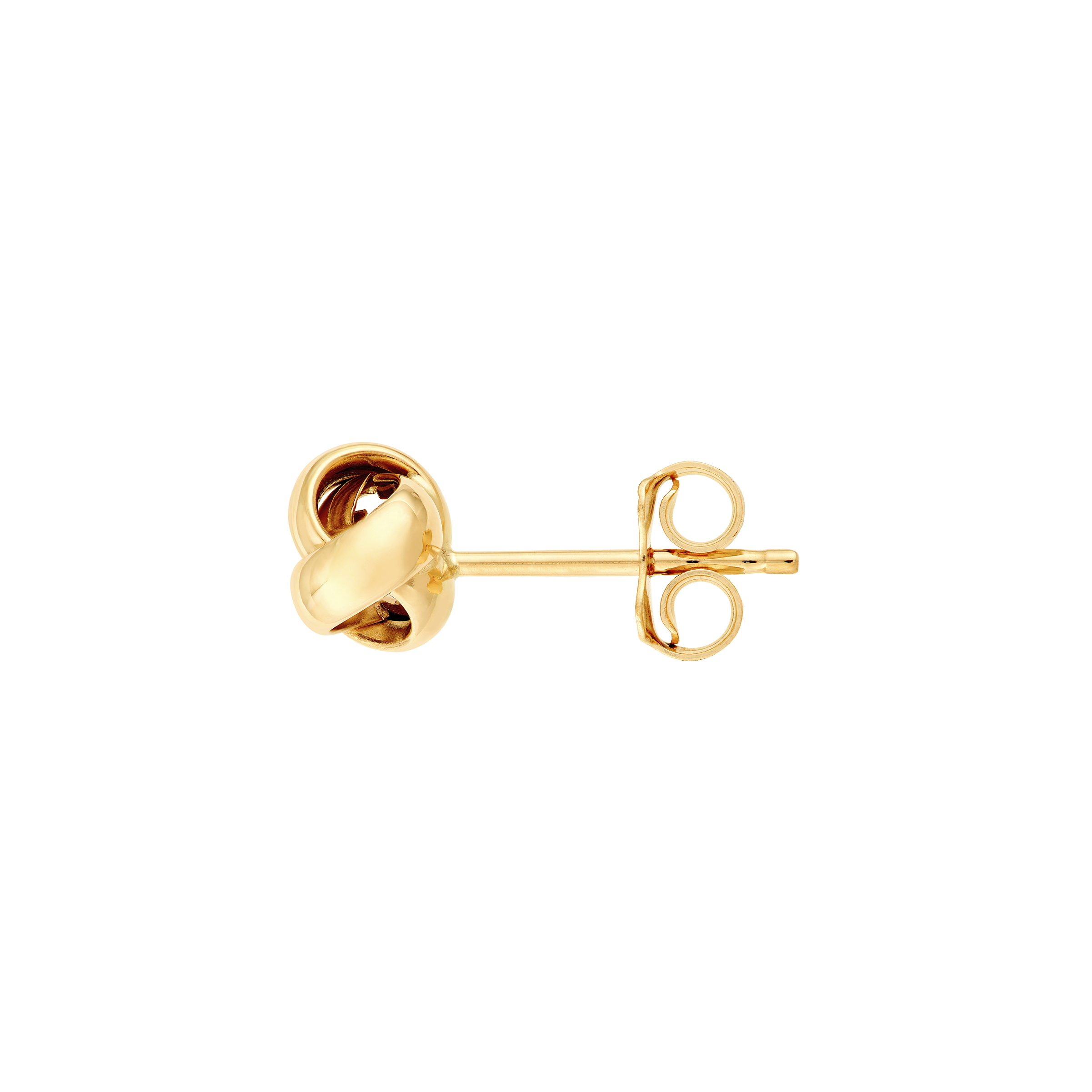 Sabel Collection Yellow Gold Polished Love Knot Stud Earrings