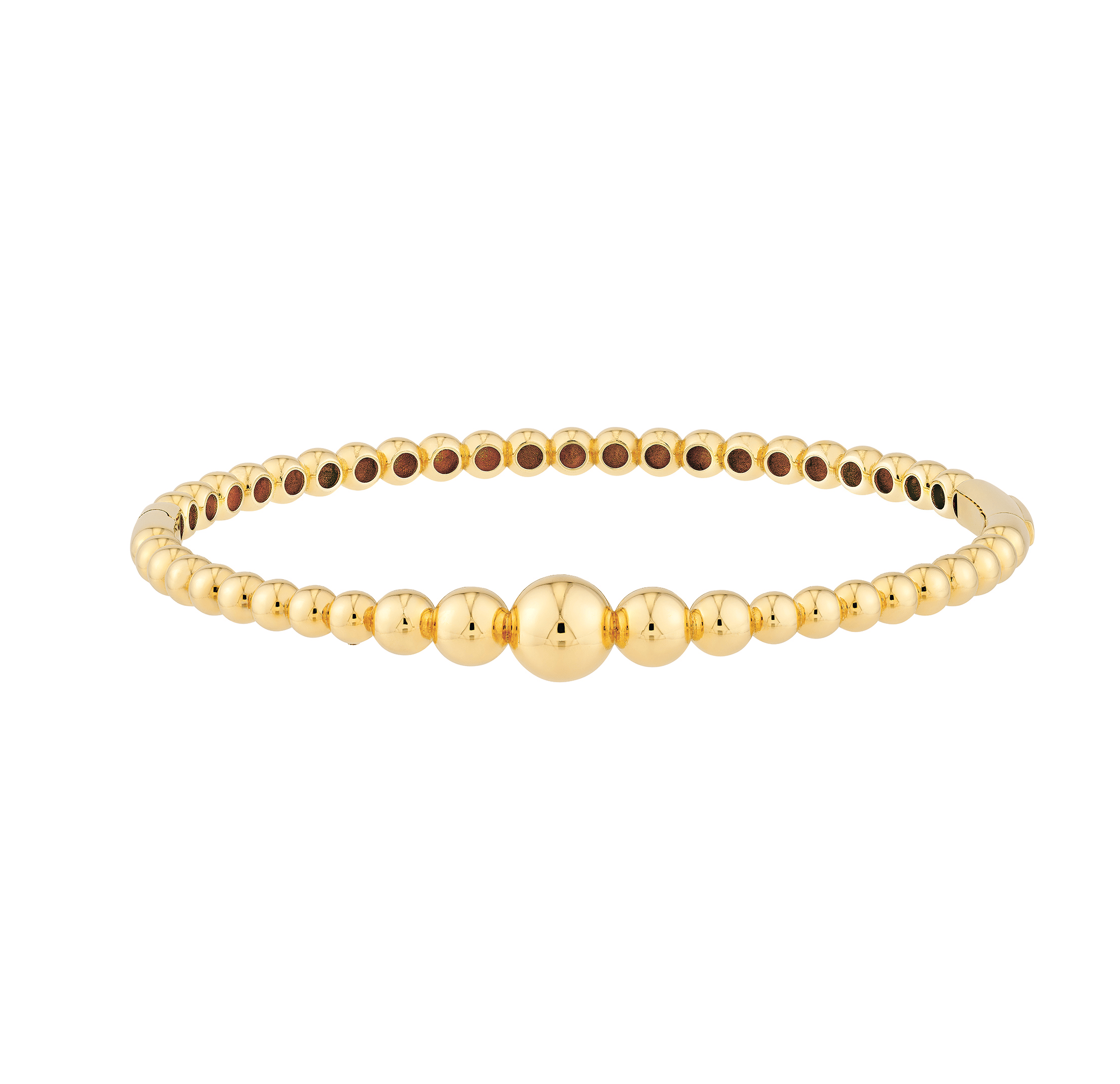 Sabel Collection Yellow Gold Graduated Bead Bangle