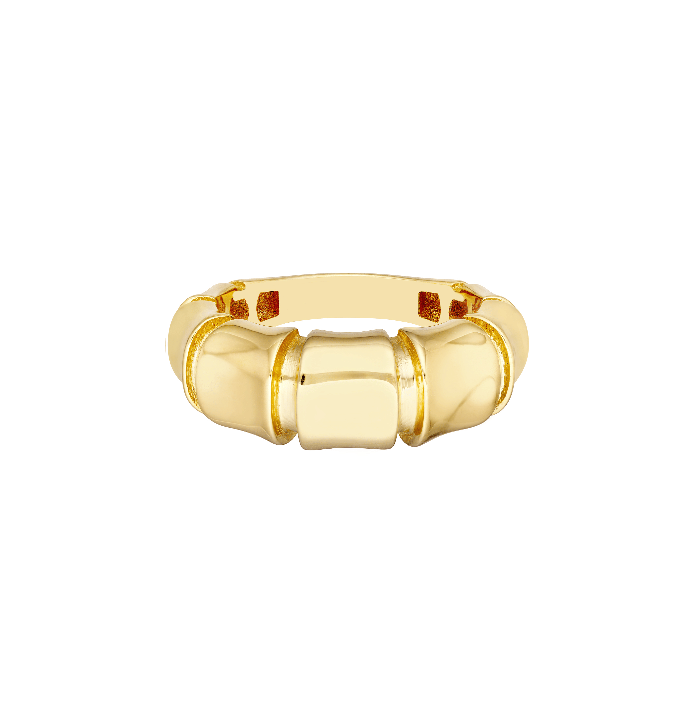 Sabel Collection Yellow Gold Fluted Ring