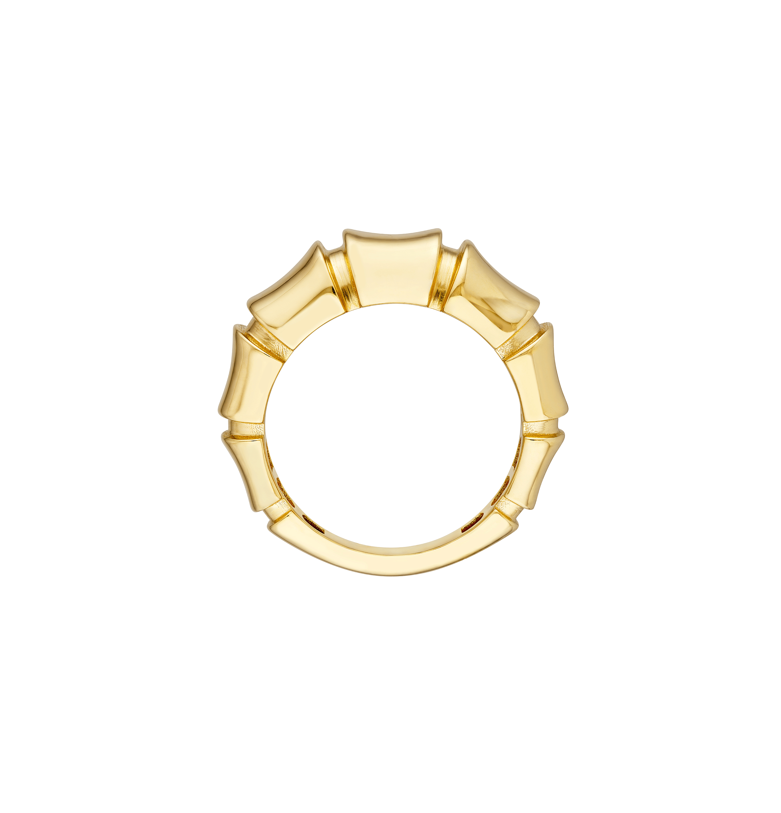 Sabel Collection Yellow Gold Fluted Ring