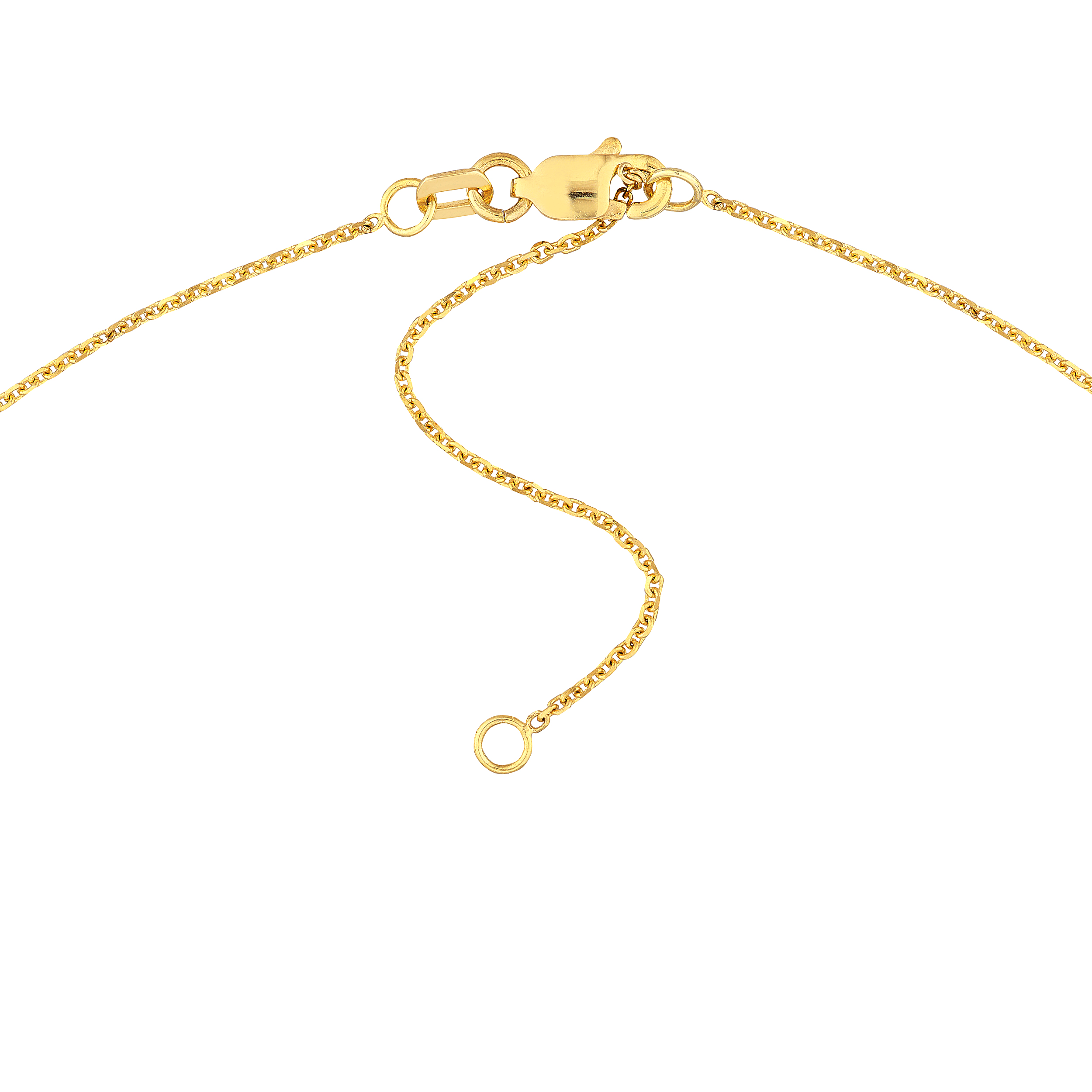 Sabel Collection Yellow Gold Heart Station Necklace