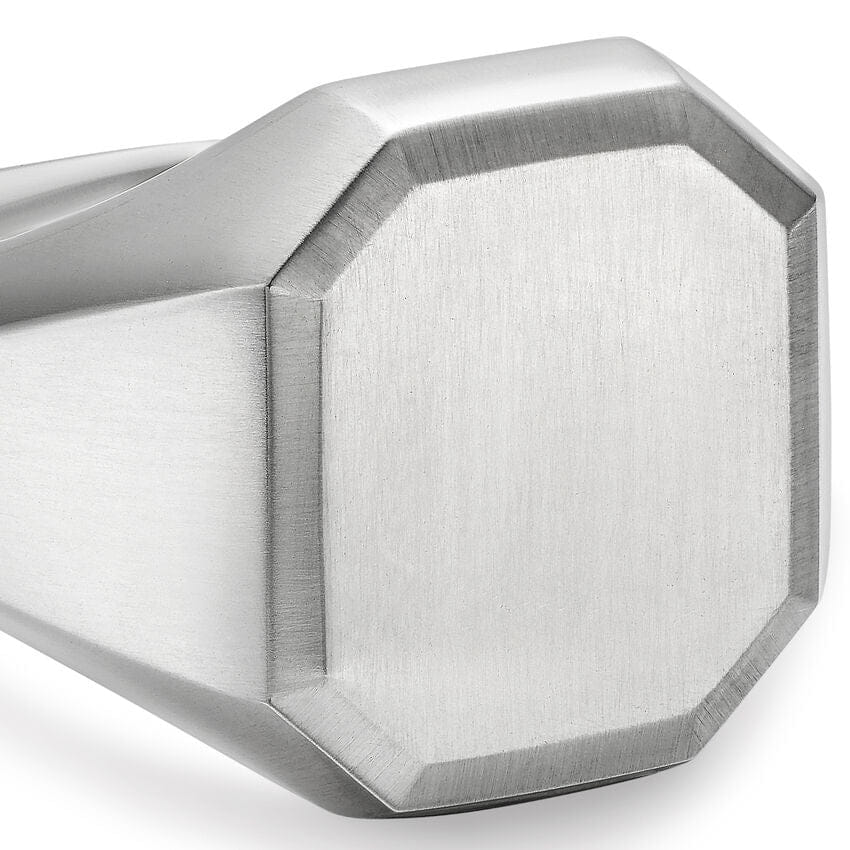 David Yurman Streamline Signet Ring in Sterling Silver, 18mm, Size 10