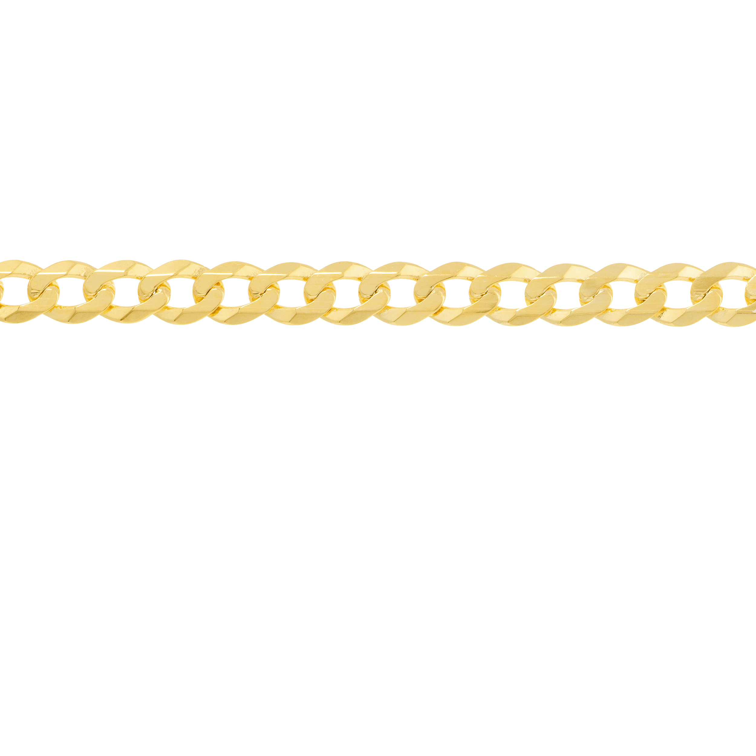 Sabel Collection Yellow Gold Flat Open Chain Bracelet