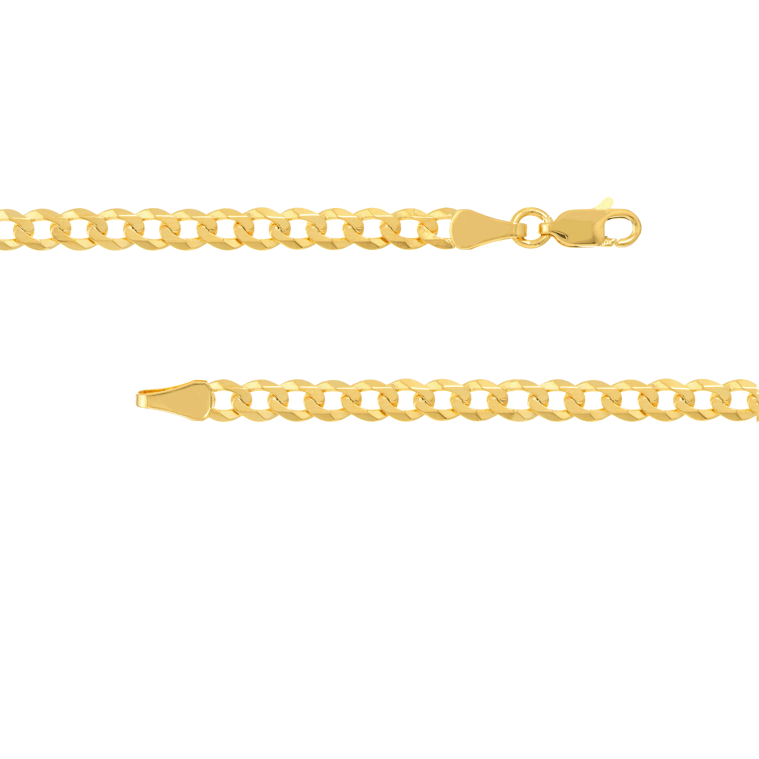 Sabel Collection Yellow Gold Flat Open Chain Bracelet