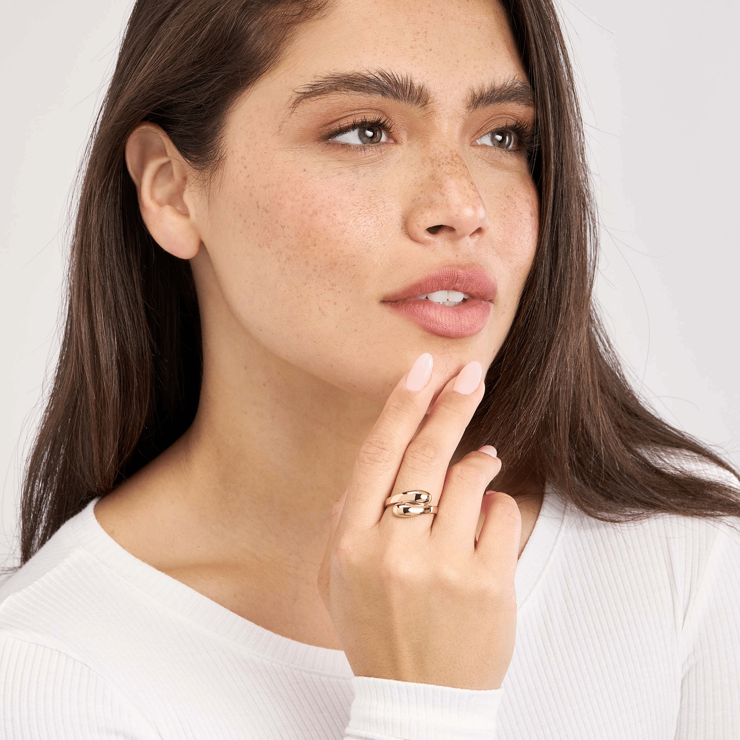 Sabel Collection Yellow Gold Bypass Ring