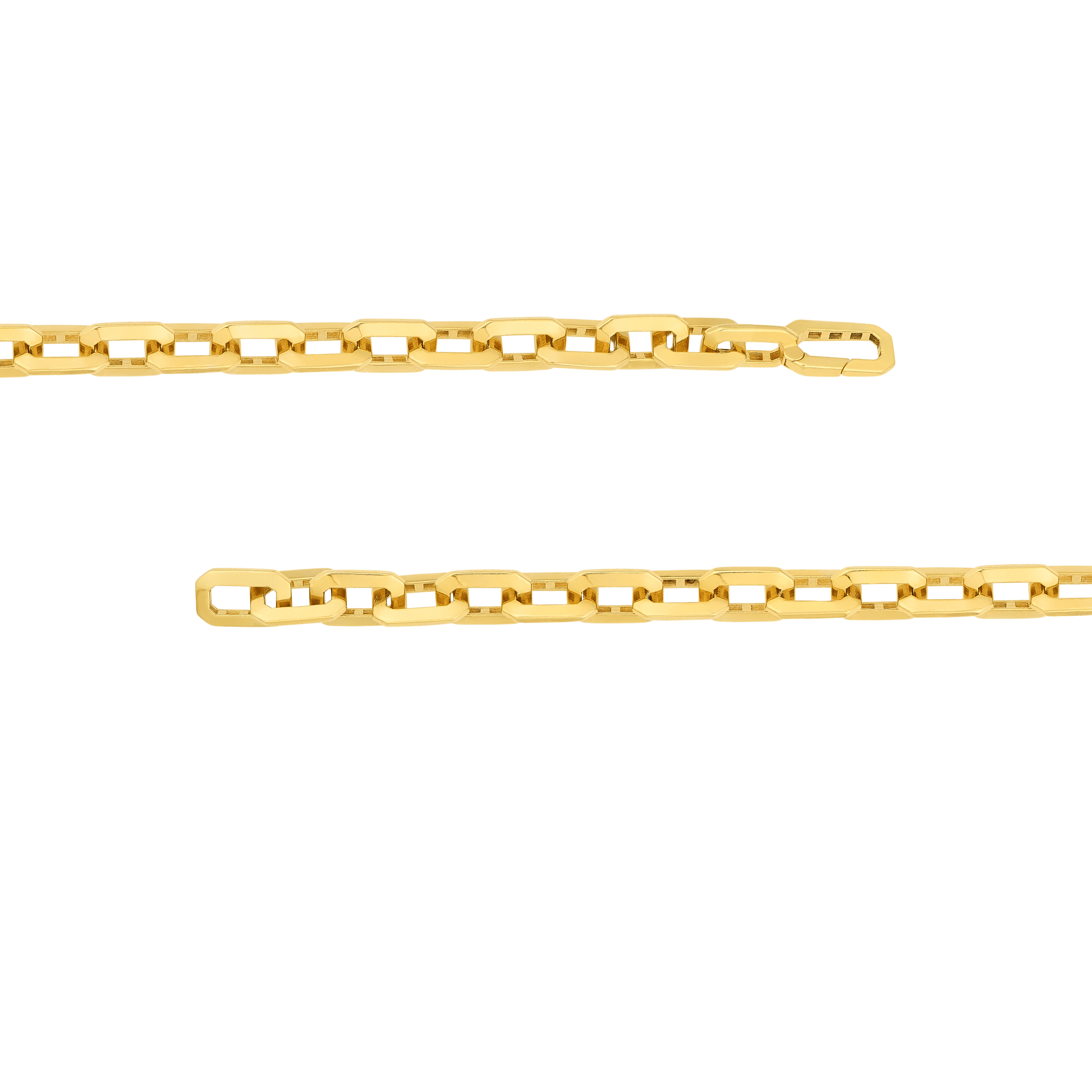 Sabel Collection Yellow Gold Octagon Link Bracelet