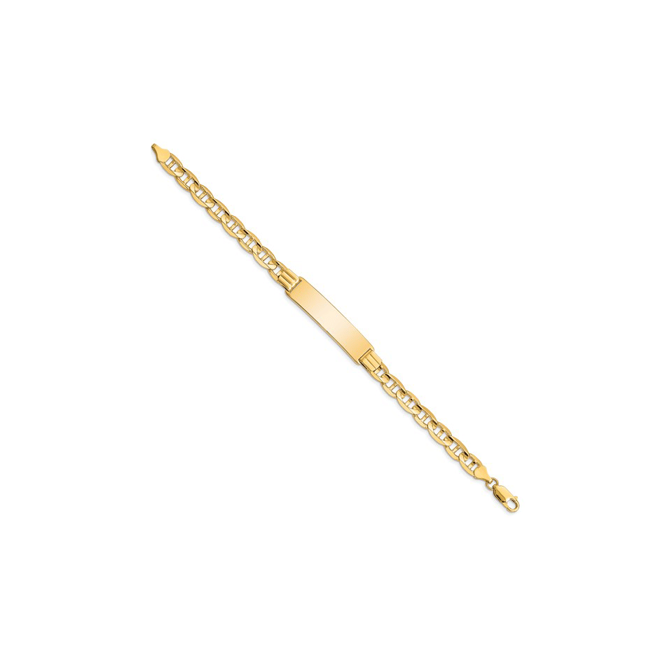 Sabel Collection Yellow Gold Anchor ID Bracelet