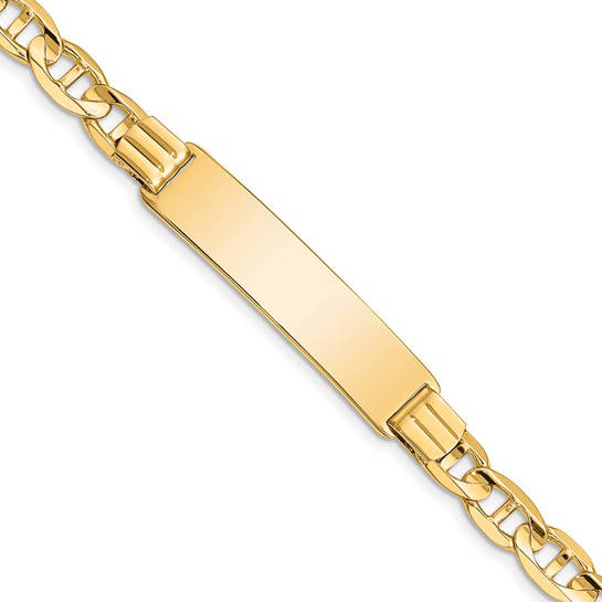 Sabel Collection Yellow Gold Anchor ID Bracelet