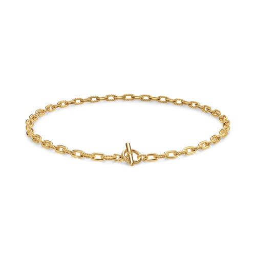 David Yurman DY Madison Toggle Chain Necklace in 18K Yellow Gold, 5.5mm, 18"