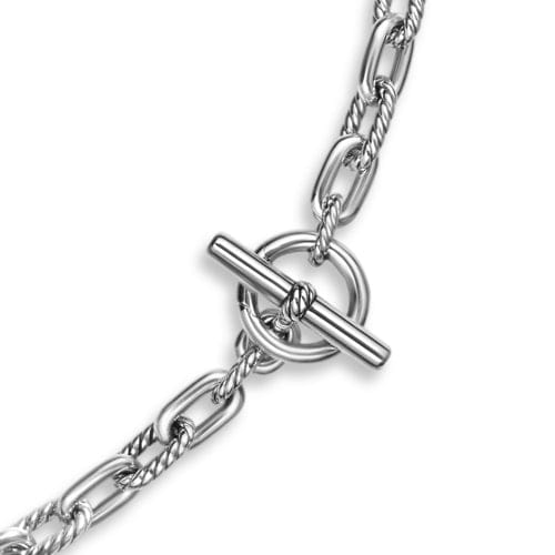 David Yurman DY Madison Toggle Chain Necklace in Sterling Silver, 18"