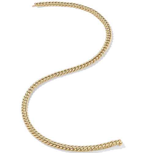 David Yurman Sculpted Cable Triple Wrap Bracelet in 18K Yellow Gold, 8.5mm, Size Medium