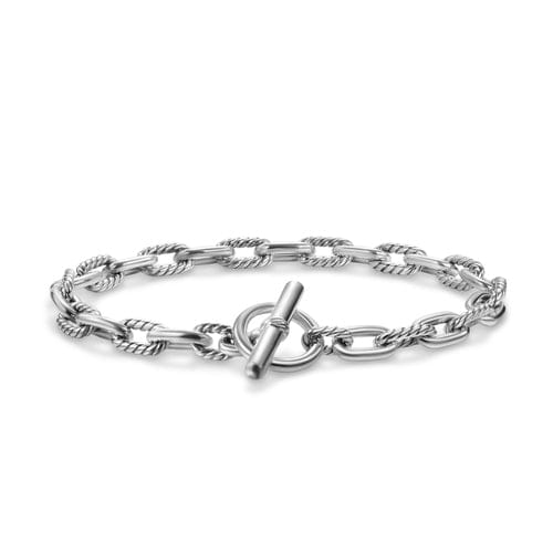 David Yurman DY Madison Toggle Chain Bracelet in Sterling Silver, 5.5mm, Size Medium