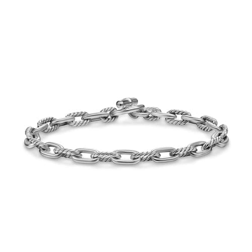 David Yurman DY Madison Toggle Chain Bracelet in Sterling Silver, 5.5mm, Size Medium