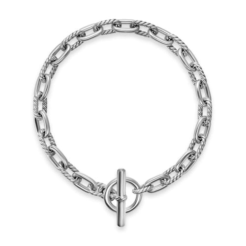David Yurman DY Madison Toggle Chain Bracelet in Sterling Silver, 5.5mm, Size Medium