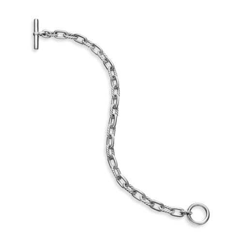 David Yurman DY Madison Toggle Chain Bracelet in Sterling Silver, 5.5mm, Size Medium