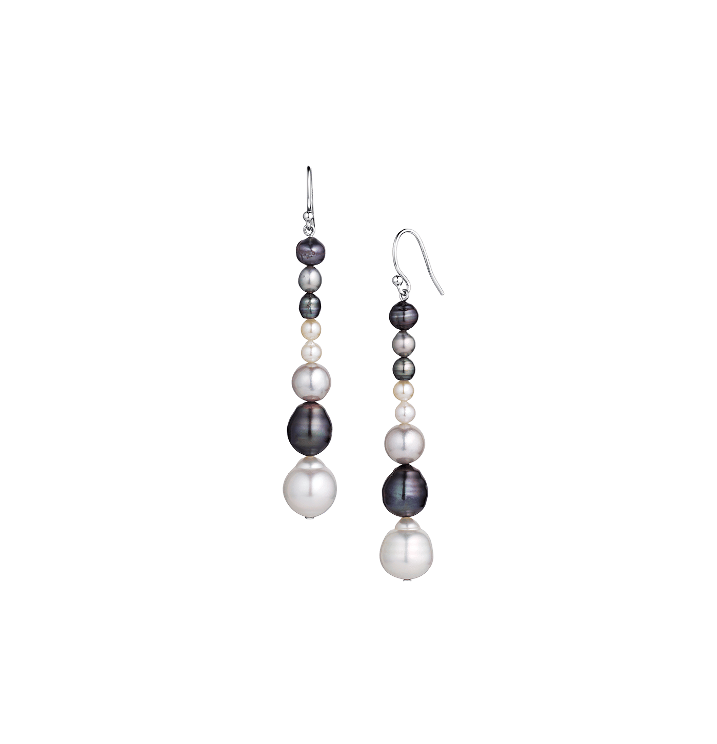 Sabel Collection Sterling Silver Pearl Dangle Earrings