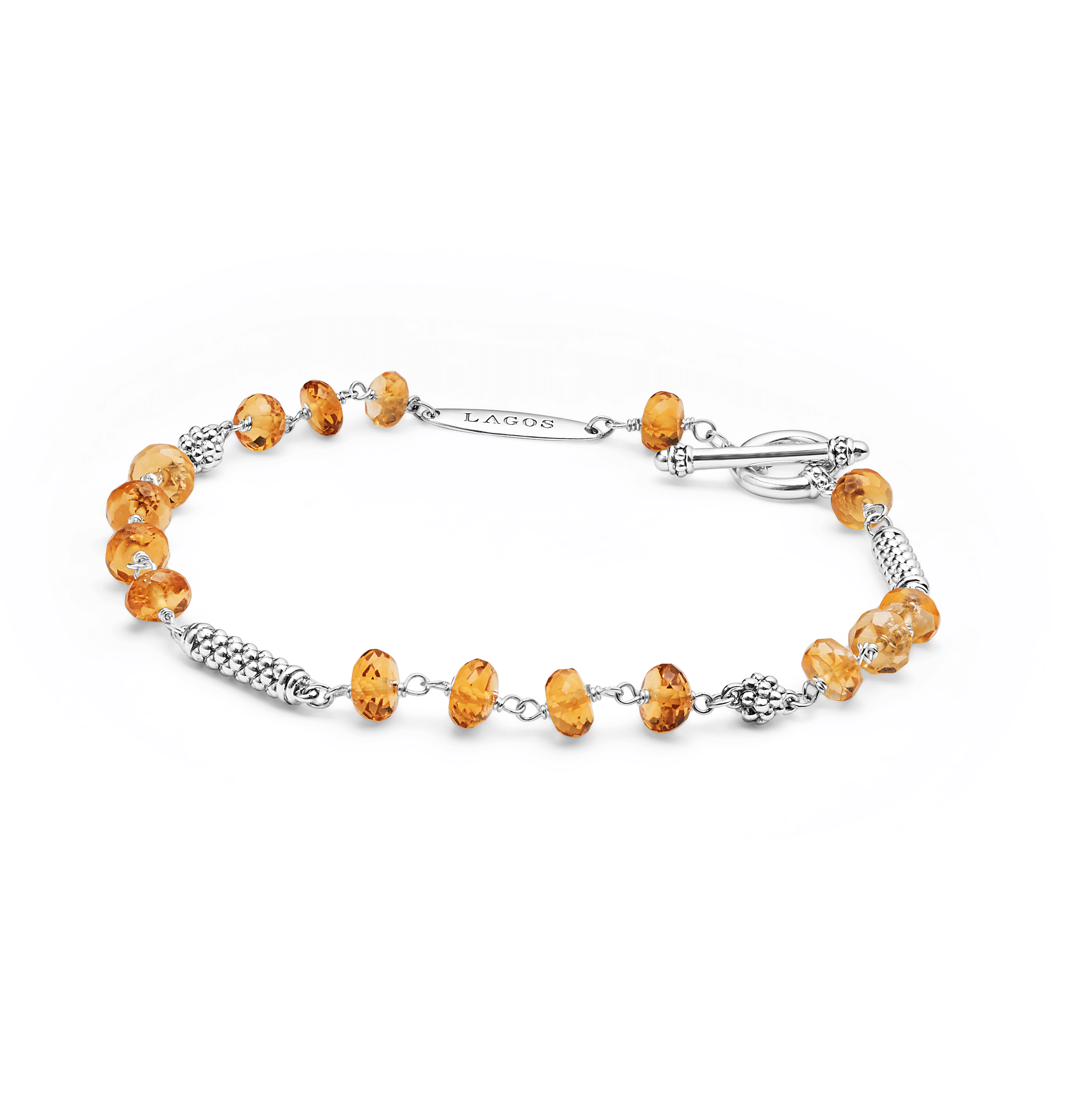 LAGOS Caviar Icon Citrine Beaded Bracelet