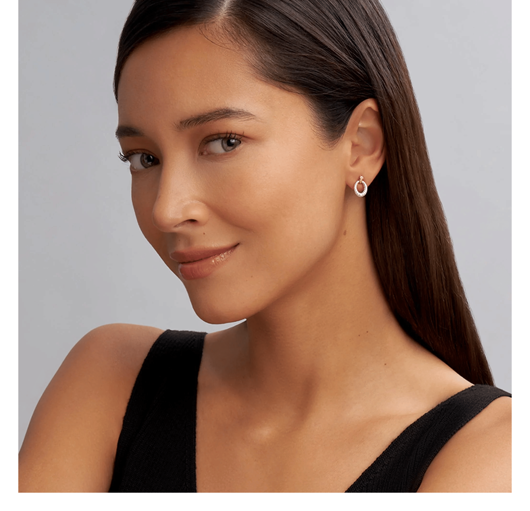 LAGOS Caviar Lux Oval Drop Diamond Earrings