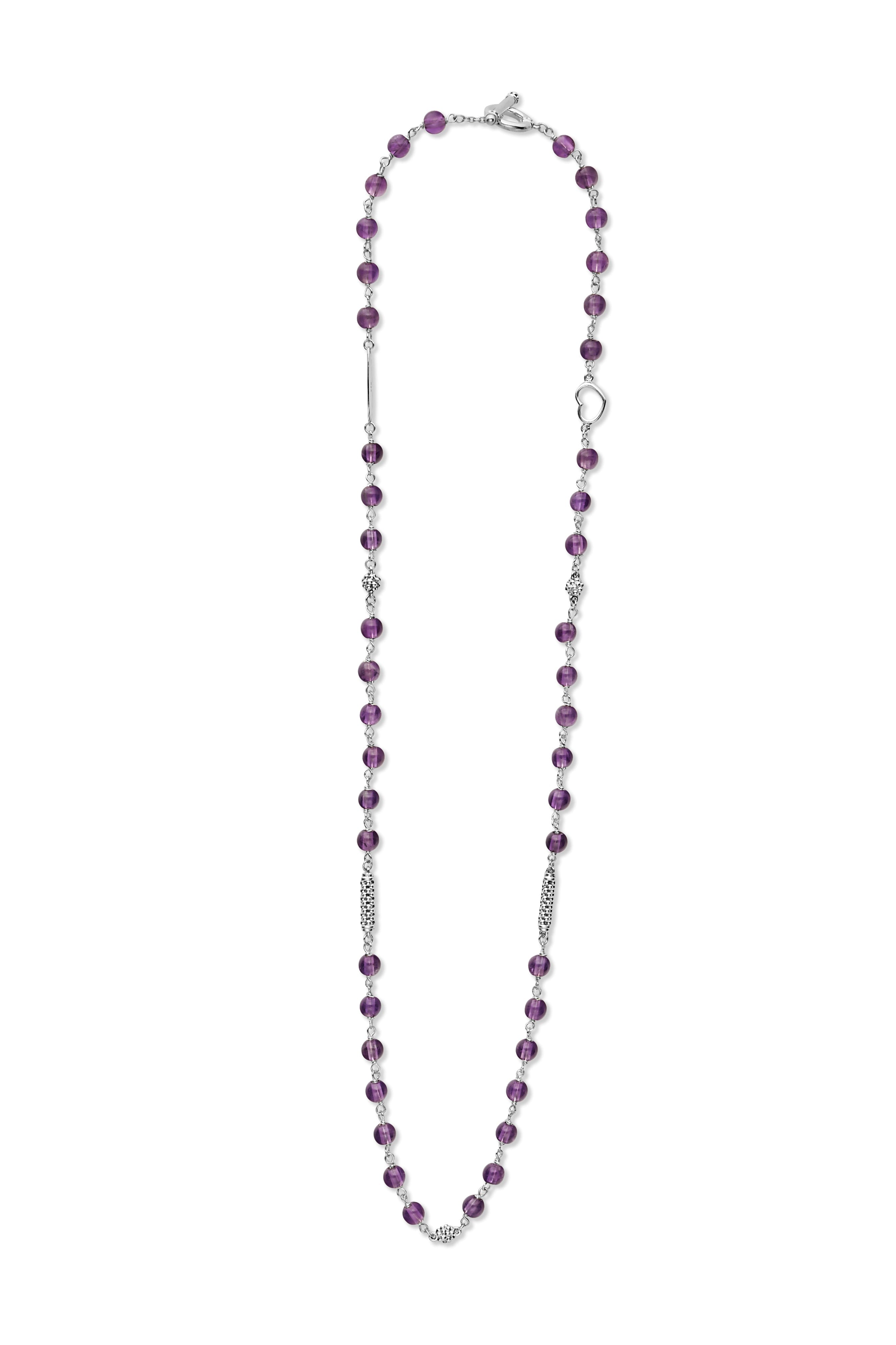 LAGOS Caviar Icon Amethyst Beaded Necklace