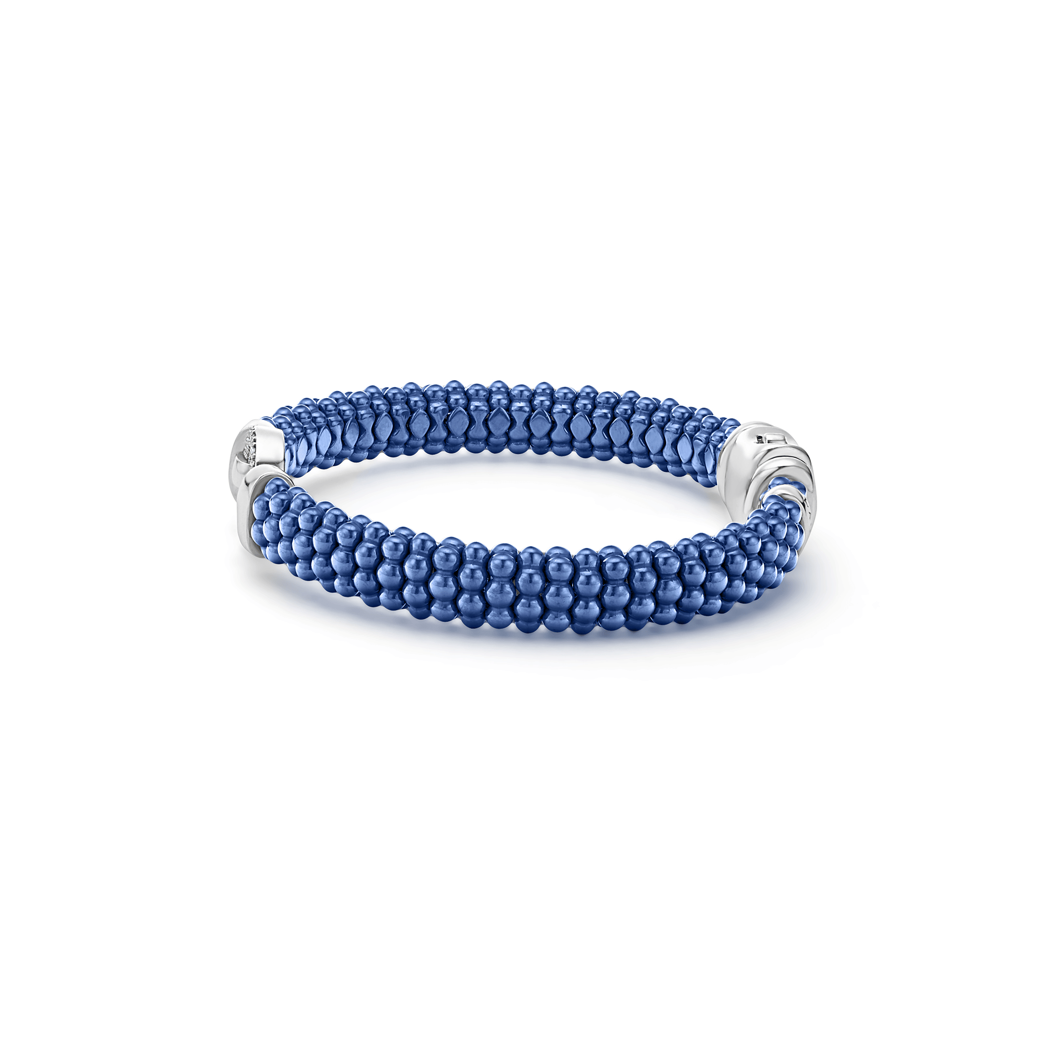 LAGOS Blue Caviar Ceramic Diamond Circle Bracelet, 9mm