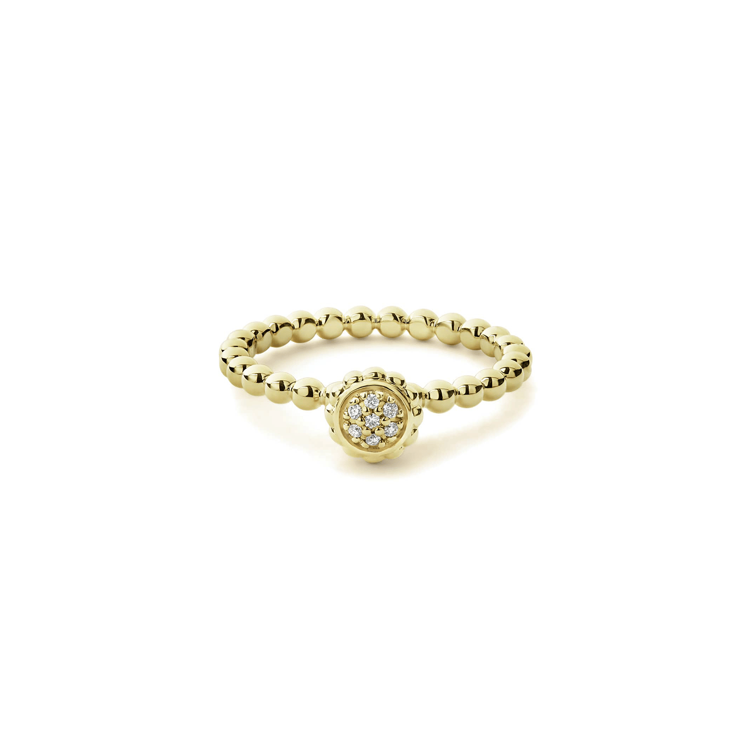 LAGOS Caviar Gold 18K Gold Caviar Diamond Ring