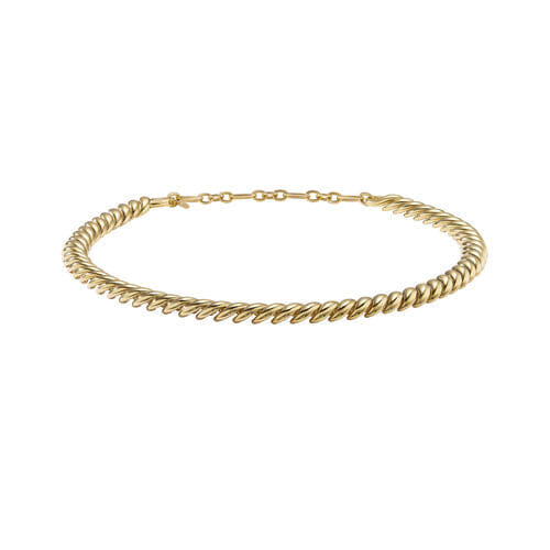 David Yurman Sculpted Cable Necklace in 18K Yellow Gold, 8.5mm