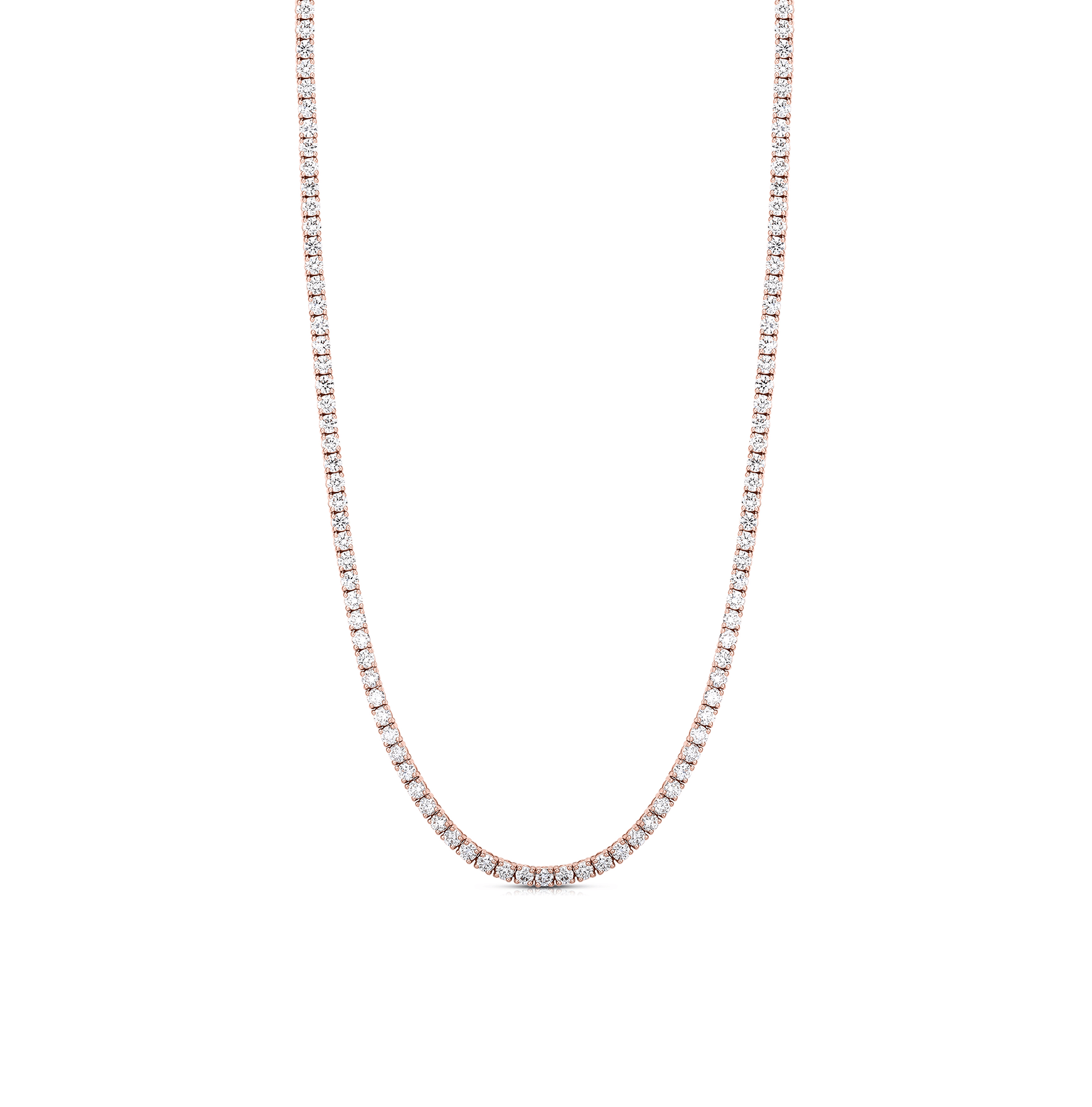 Sabel Collection Rose Gold Diamond Tennis Necklace
