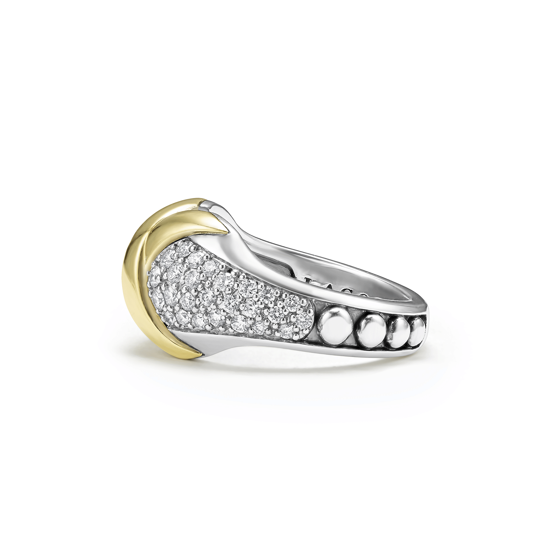 LAGOS Embrace 18K Gold X Diamond Ring