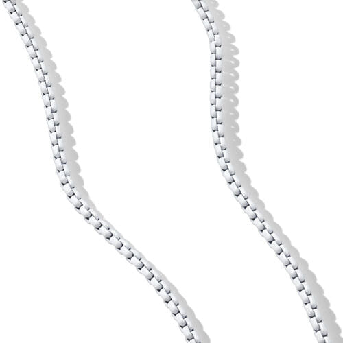 David Yurman DY Bel Aire Box Chain Necklace in White with 14K Yellow Gold Accent
