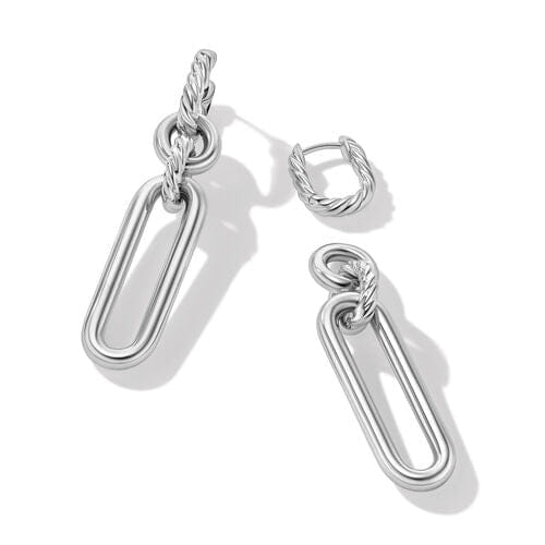David Yurman Lexington Double Link Drop Earrings in Sterling Silver