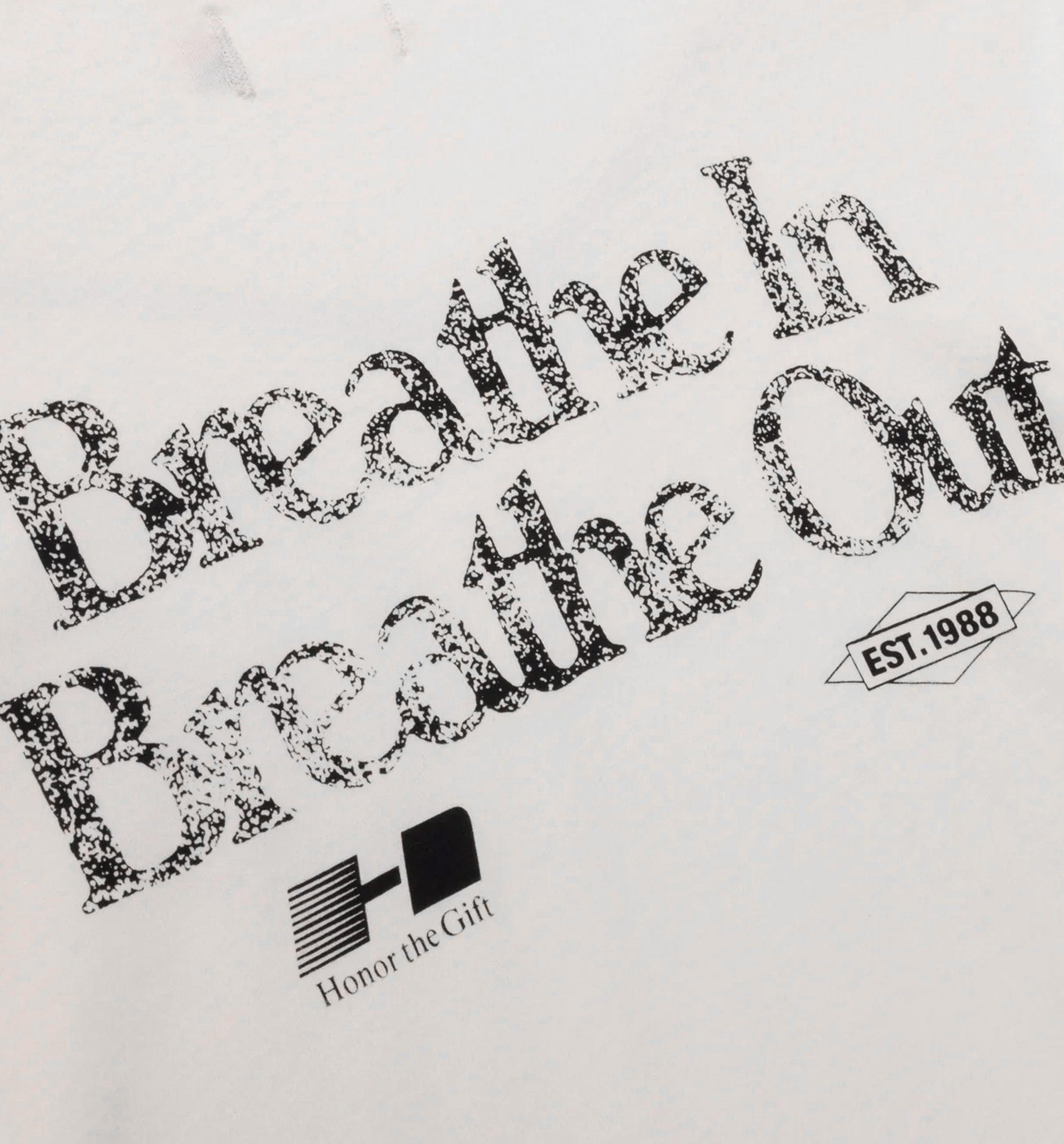 HONOR Breathe In Breathe Out Mens Short Sleeve Shirt - White