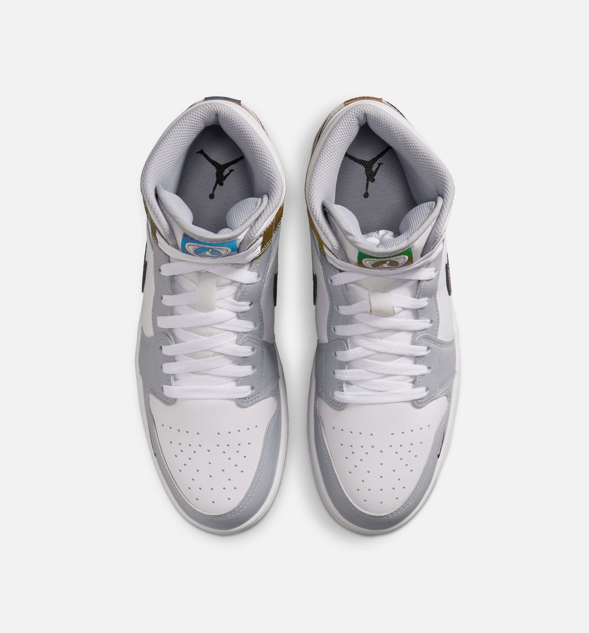 Air Jordan 1 Mid SE Mens Lifestyle Shoe - Black/White/Wolf Grey