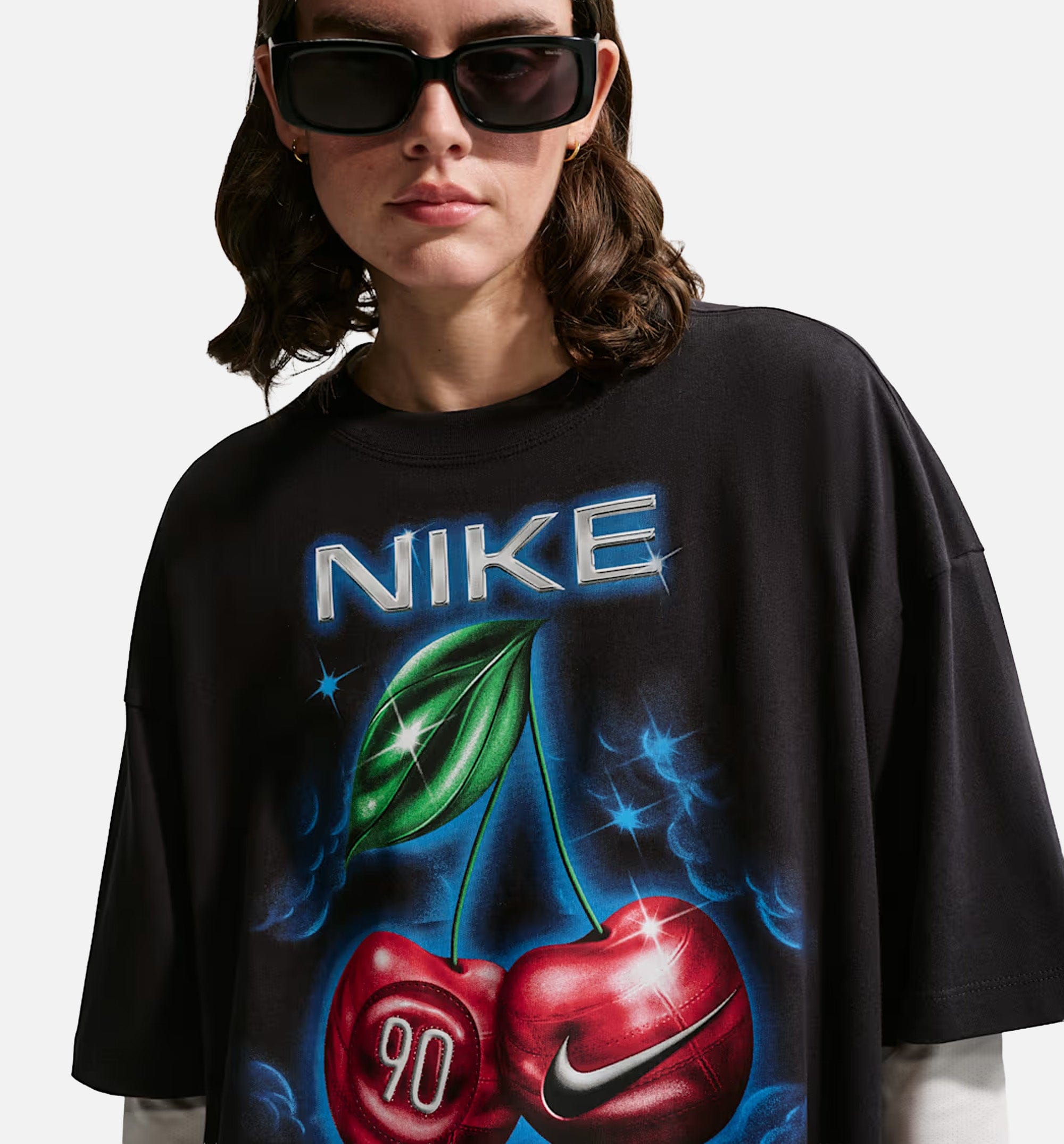 Nike Sportswear Classic Oversized Womens Short Sleeve Shirt - Black