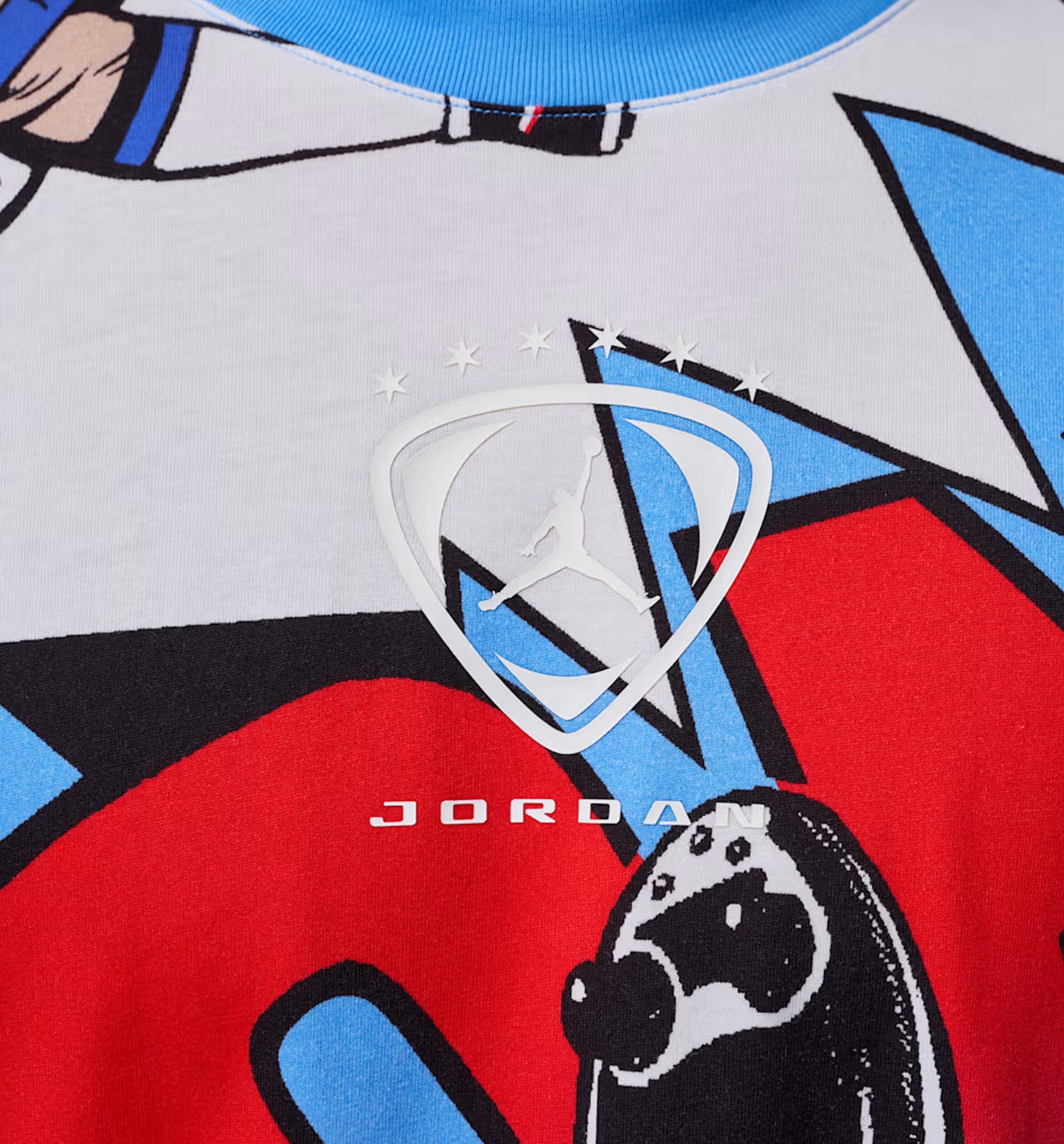 Air Jordan Brooklyn Graphic Mens Short Sleeve Shirt - White