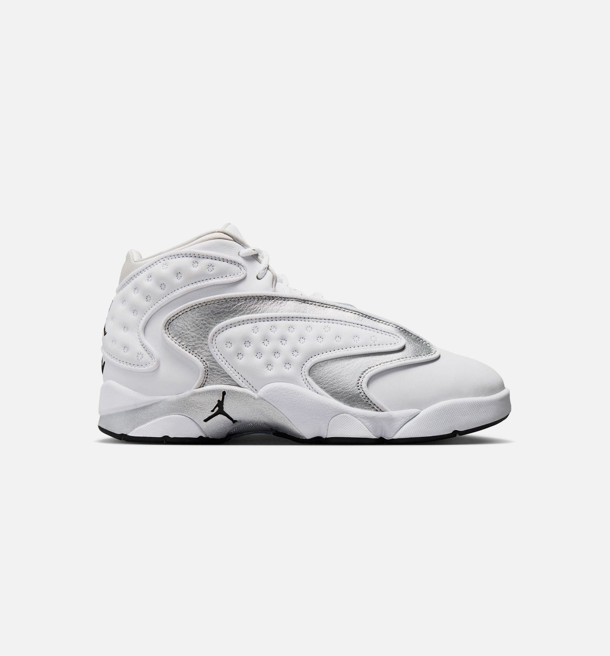 Air Jordan OG Womens Lifestyle Shoe - White/Black/Metallic Silver