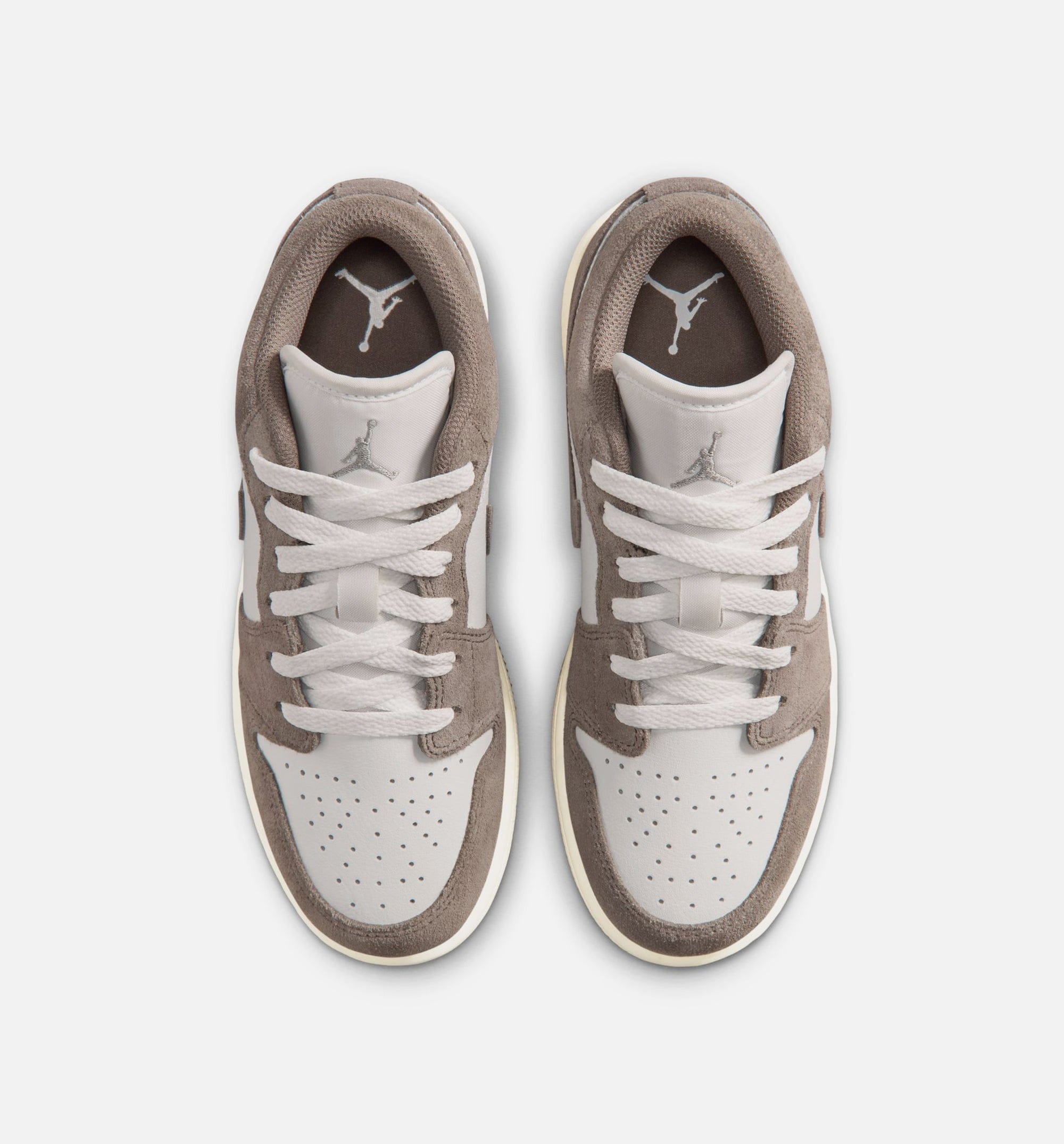 Air Jordan 1 Low Grade School Lifestyle Shoe - Olive Grey/Enigma Stone/Summit White