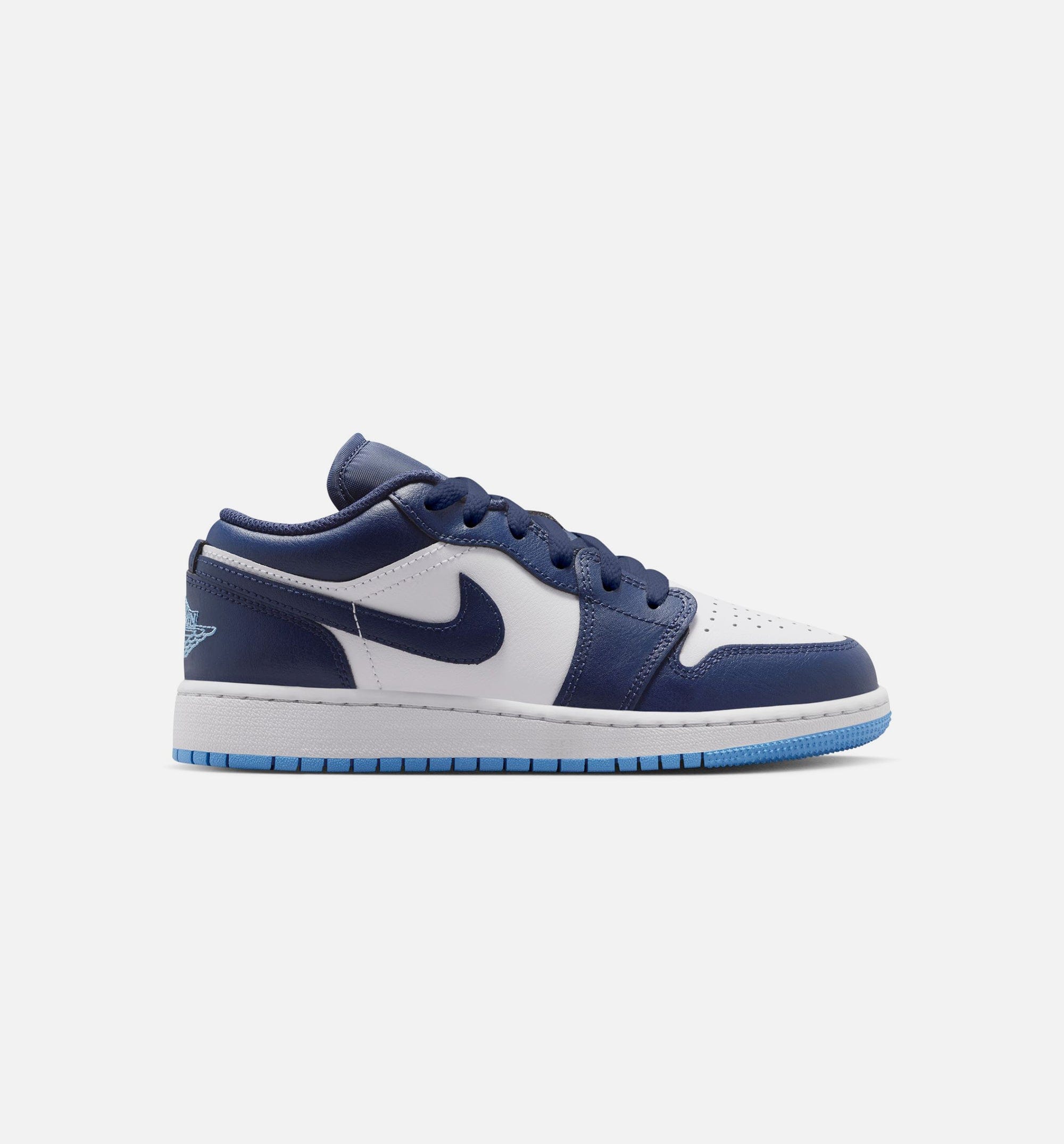 Air Jordan 1 Low Grade School Lifestyle Shoe - Midnight Navy/University Blue/White