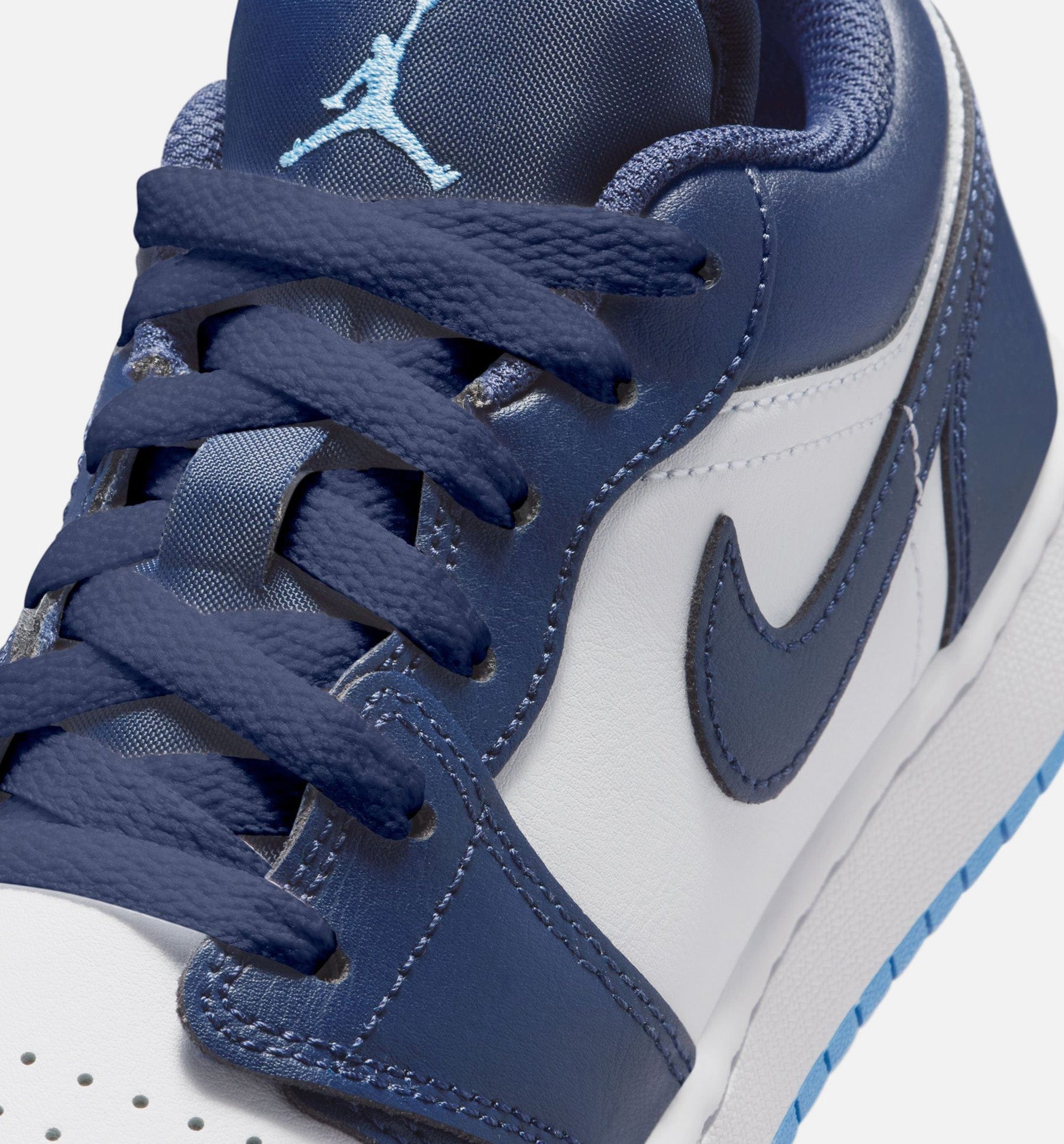 Air Jordan 1 Low Grade School Lifestyle Shoe - Midnight Navy/University Blue/White