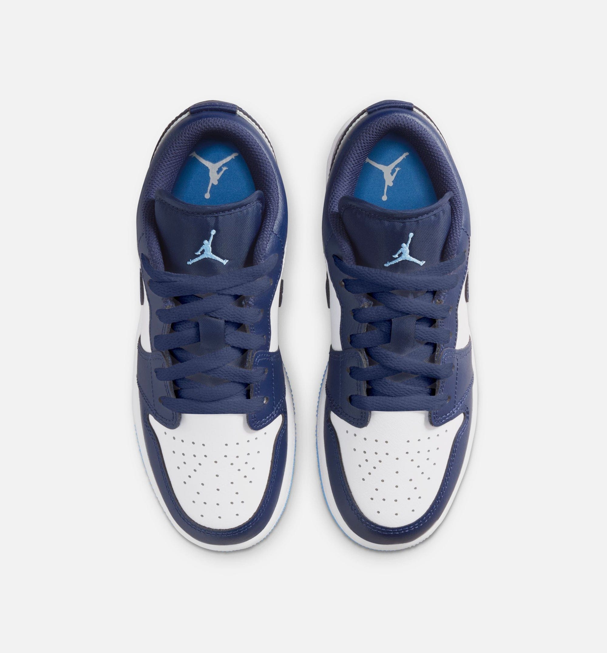 Air Jordan 1 Low Grade School Lifestyle Shoe - Midnight Navy/University Blue/White