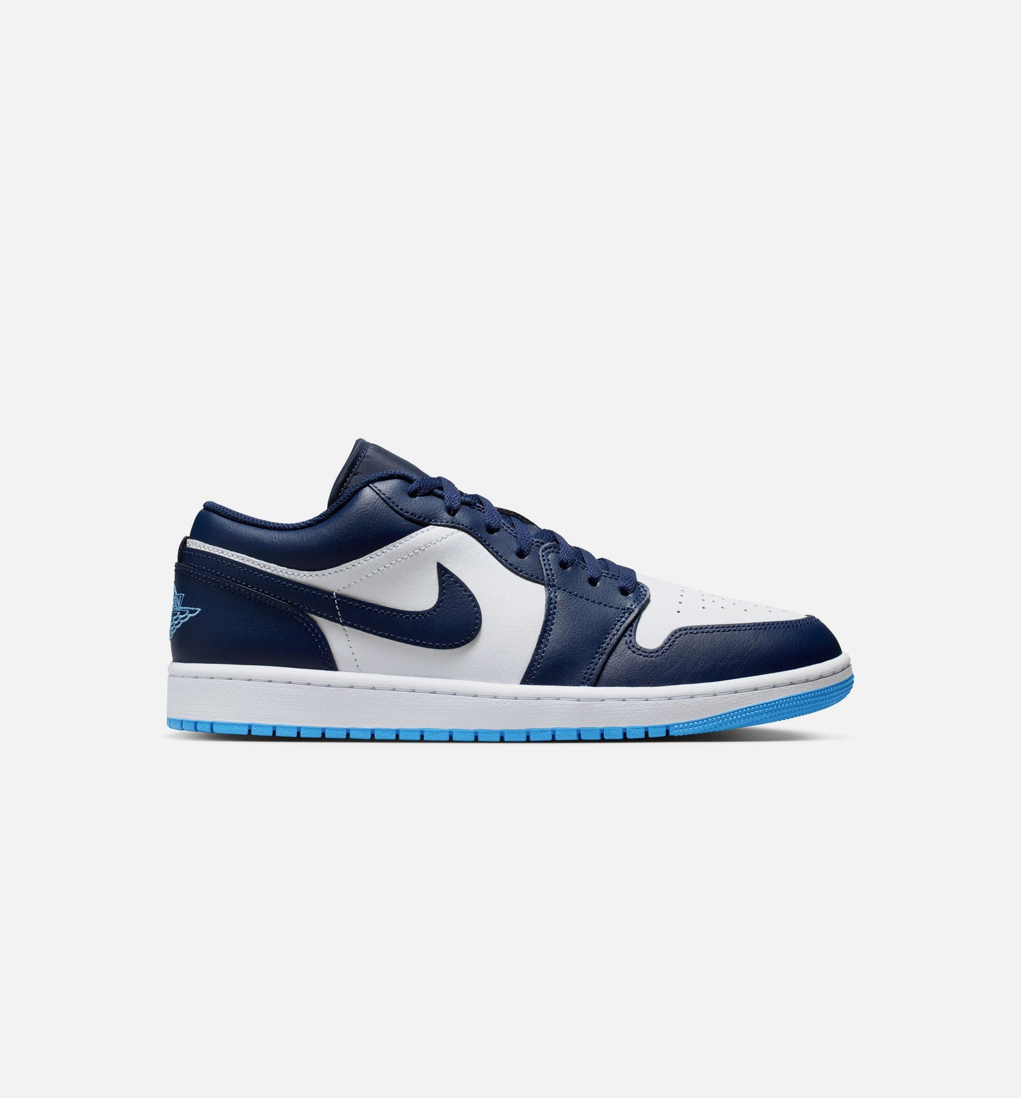 Air Jordan 1 Low Mens Lifestyle Shoe - Midnight Navy/University Blue/White
