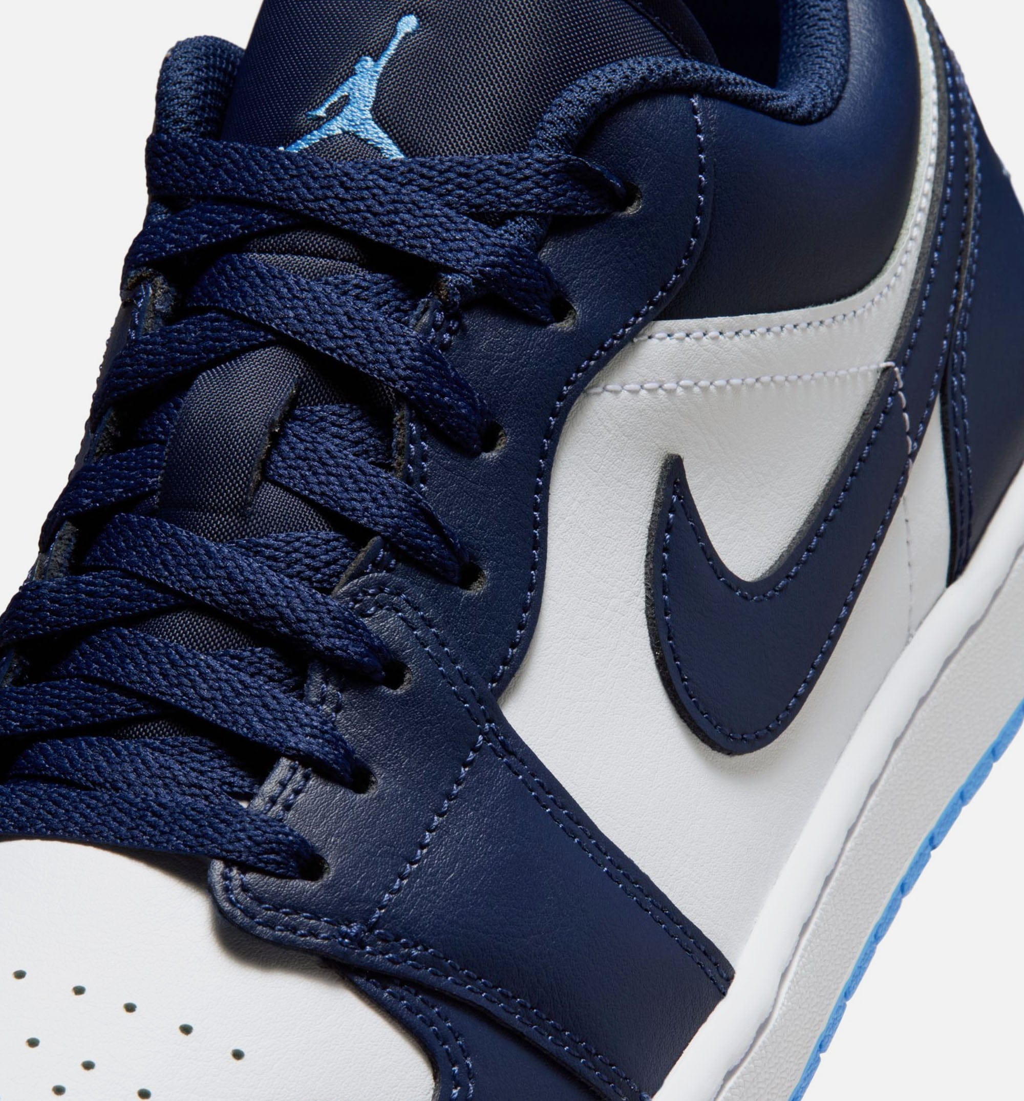 Air Jordan 1 Low Mens Lifestyle Shoe - Midnight Navy/University Blue/White